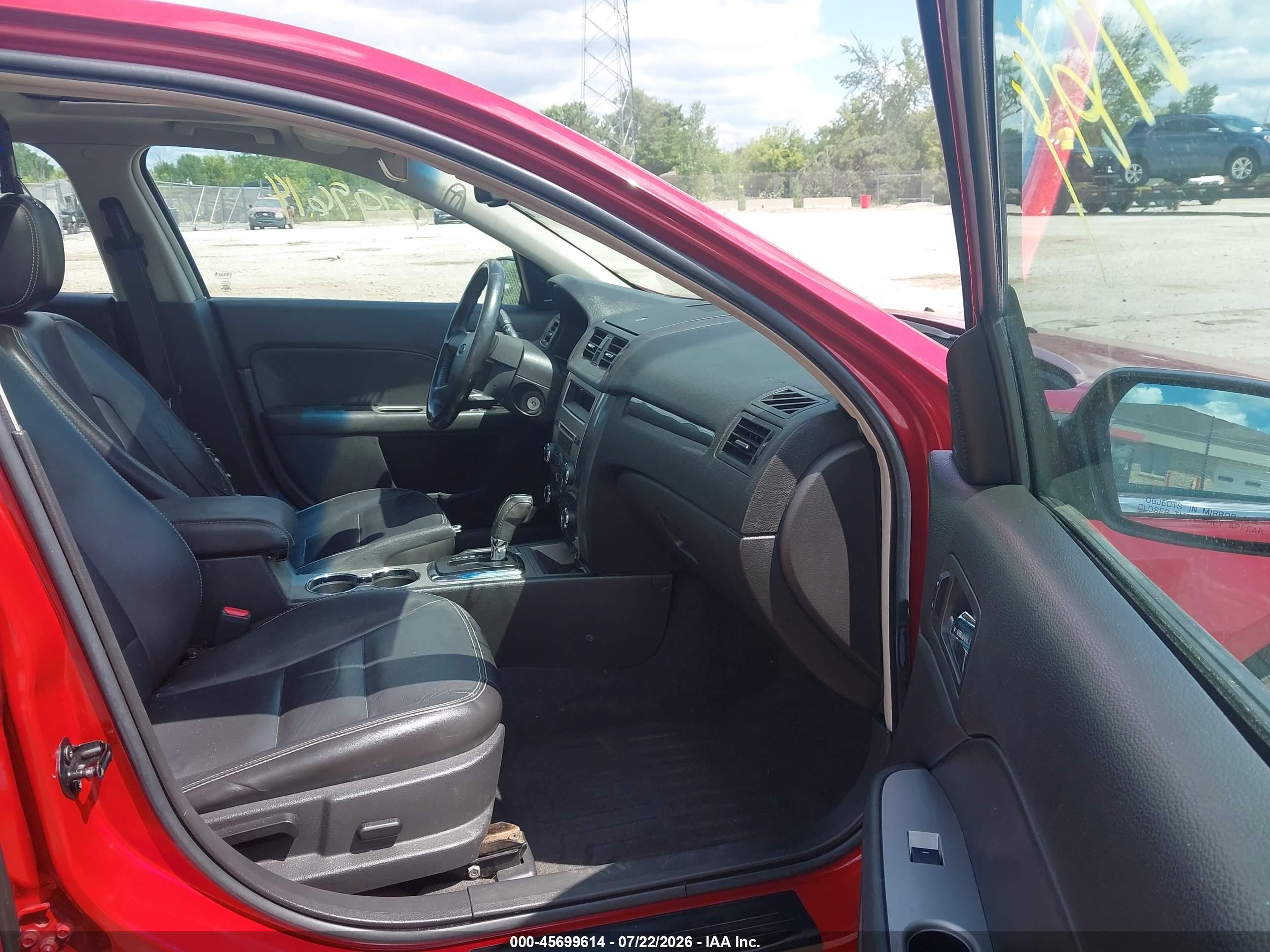 2010 Ford Fusion Sel Red vin: 3FAHP0JA1AR116045