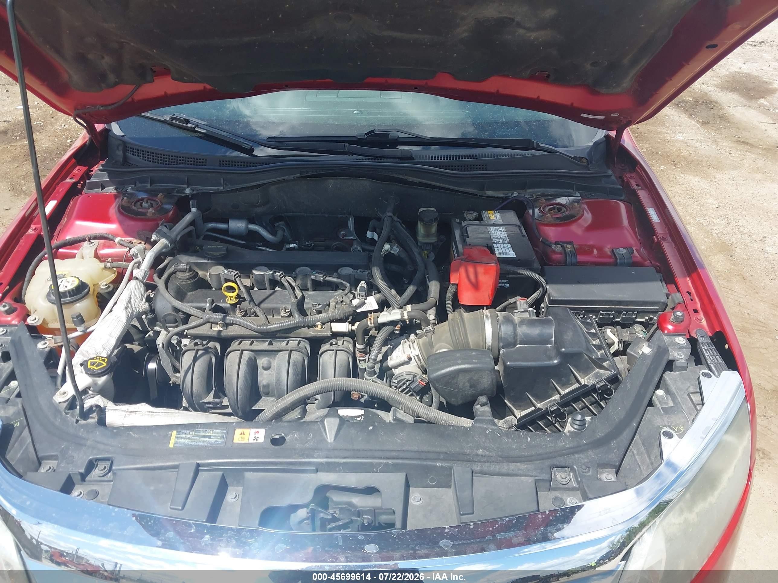 2010 Ford Fusion Sel Red vin: 3FAHP0JA1AR116045
