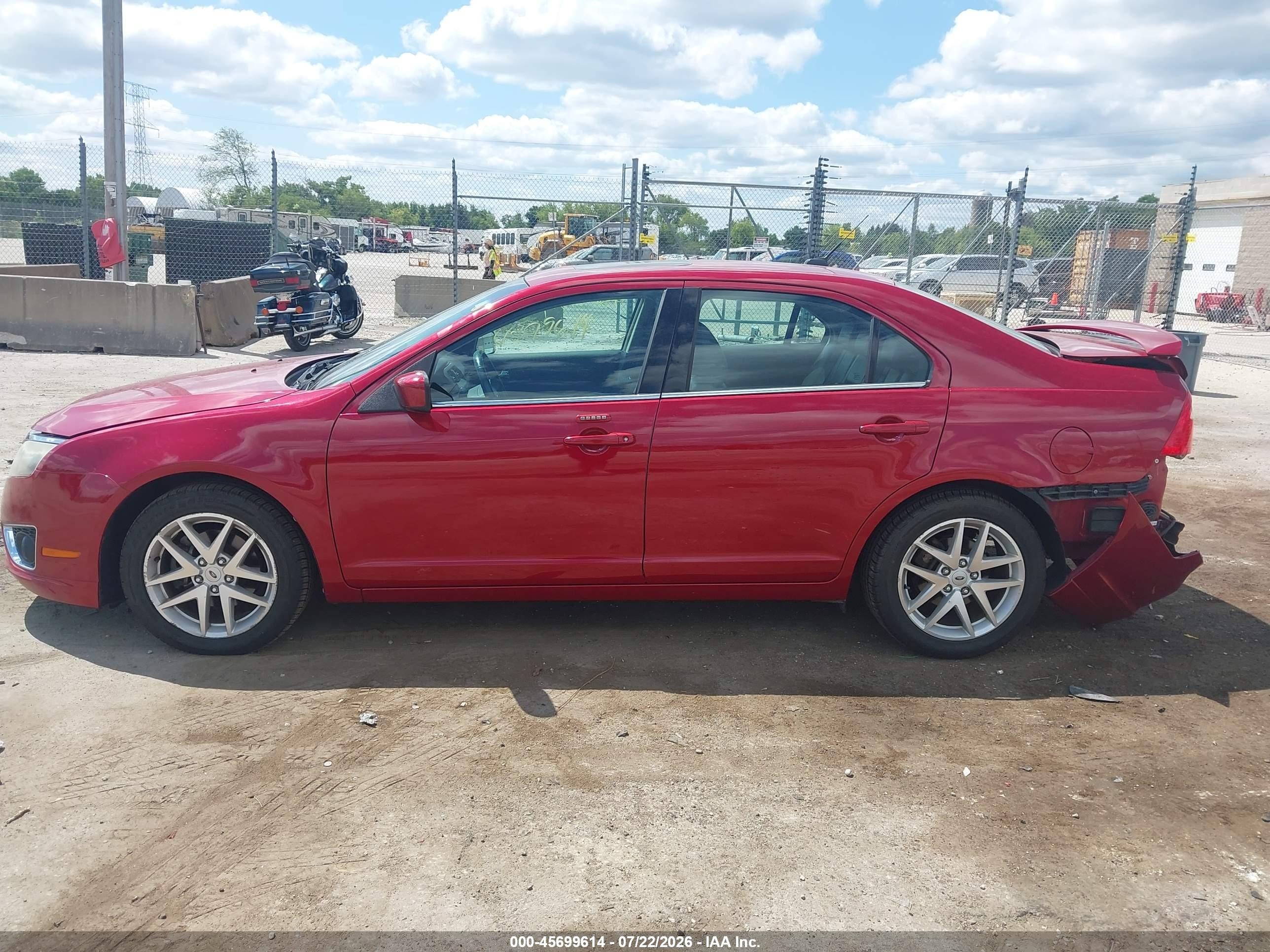 2010 Ford Fusion Sel Red vin: 3FAHP0JA1AR116045
