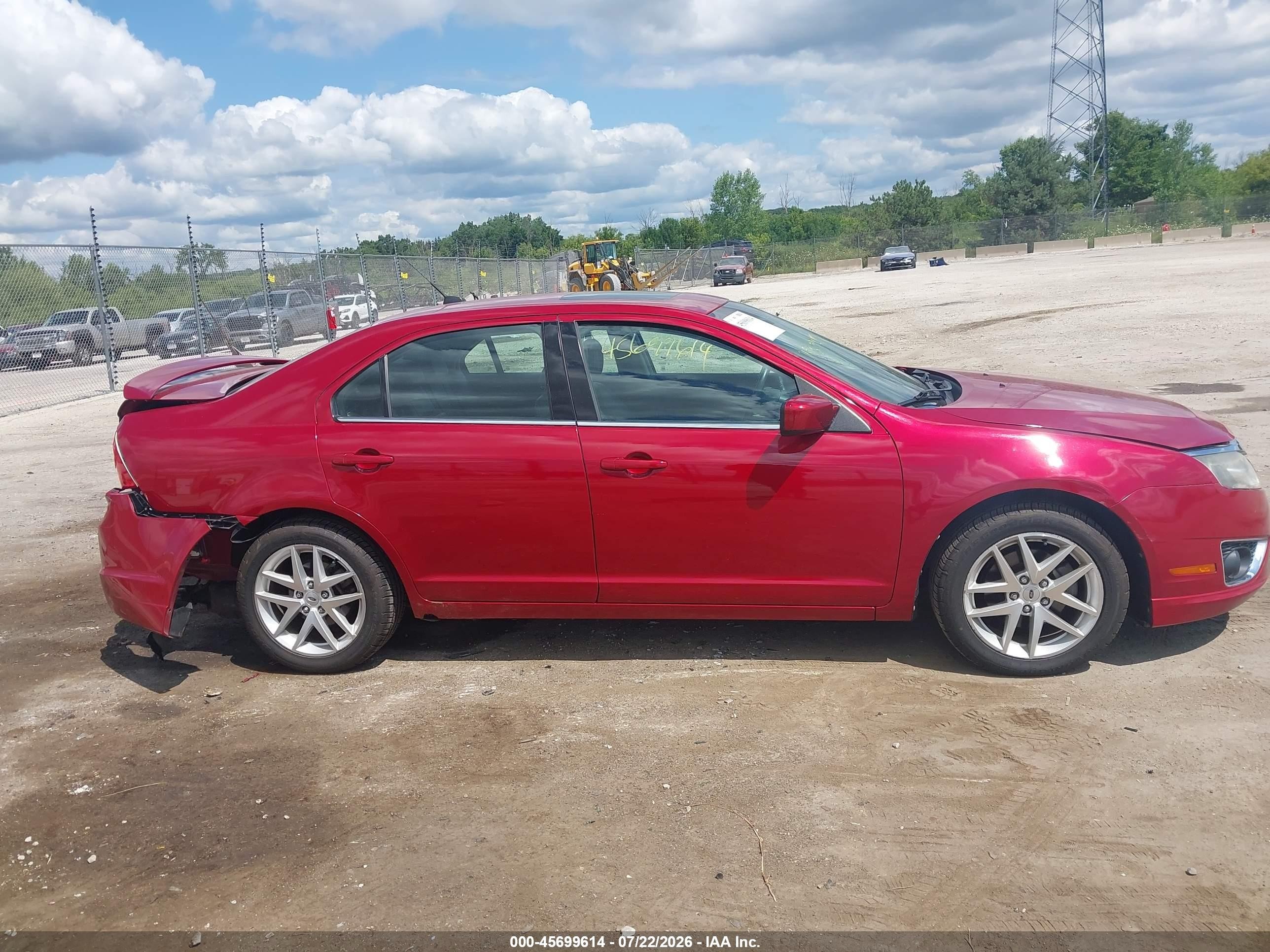 2010 Ford Fusion Sel Red vin: 3FAHP0JA1AR116045