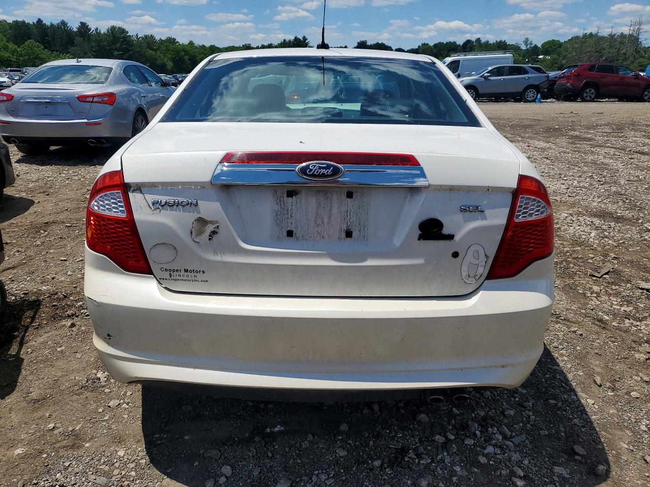 2010 Ford Fusion Sel White vin: 3FAHP0JA1AR239375