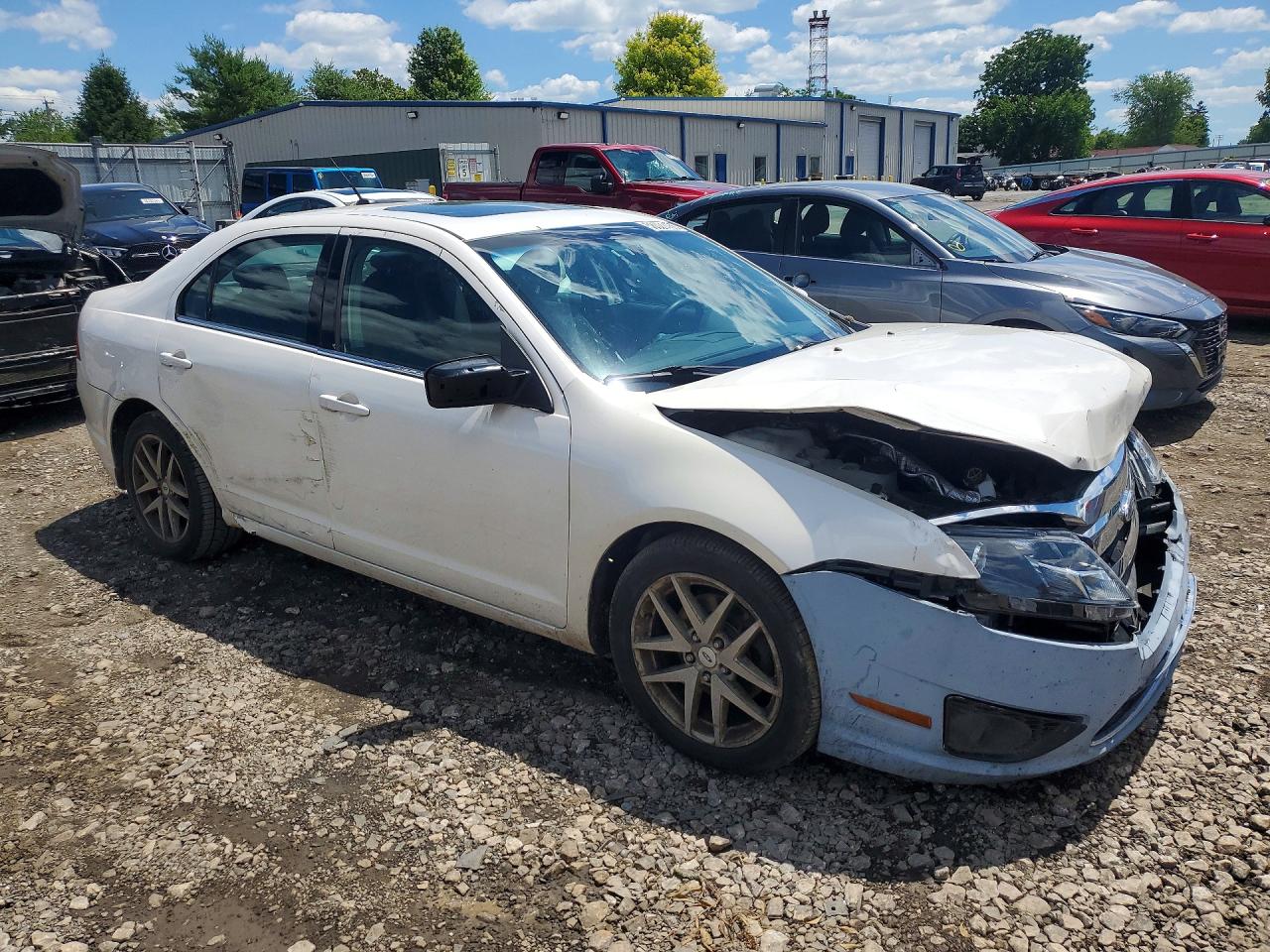 2010 Ford Fusion Sel White vin: 3FAHP0JA1AR239375