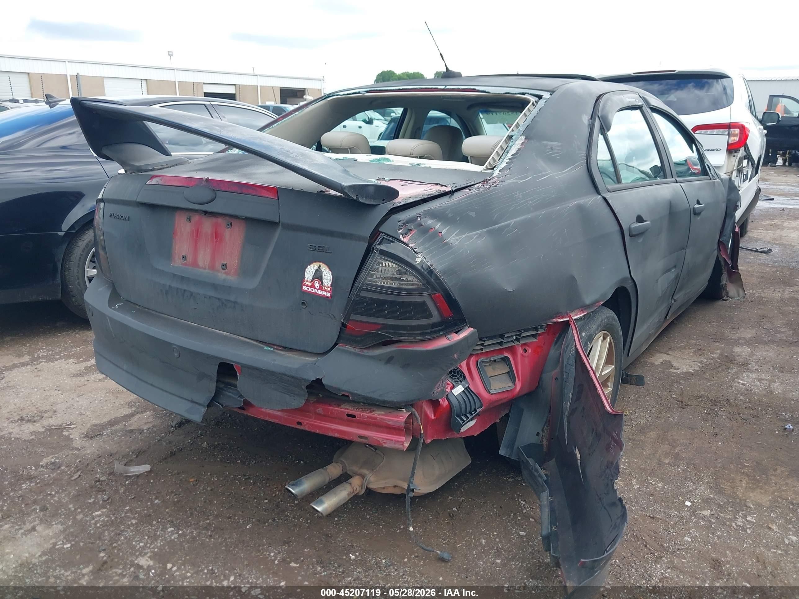 2010 Ford Fusion Sel Black vin: 3FAHP0JA1AR262560