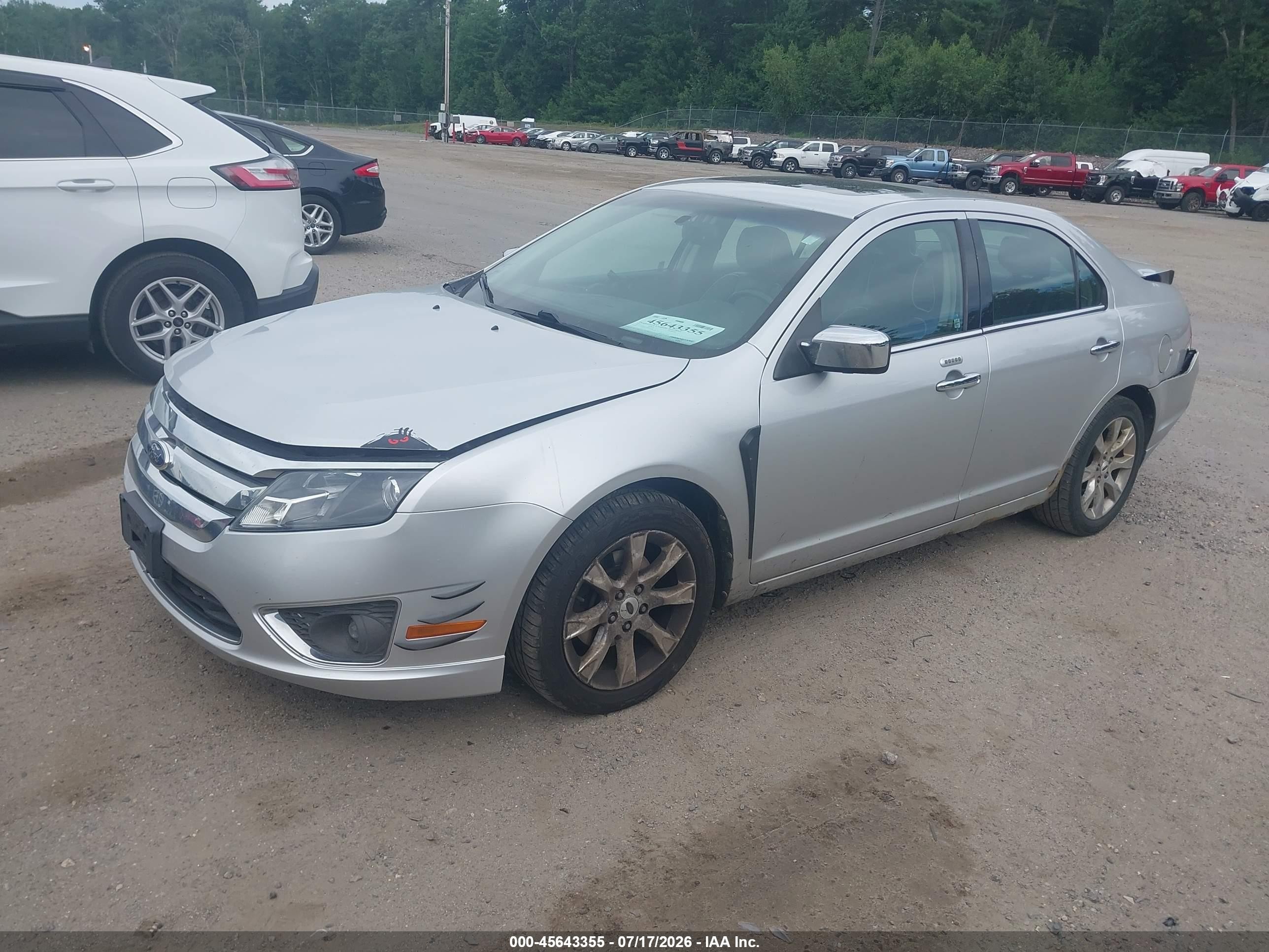 2011 Ford Fusion Sel Silver vin: 3FAHP0JA1BR182337