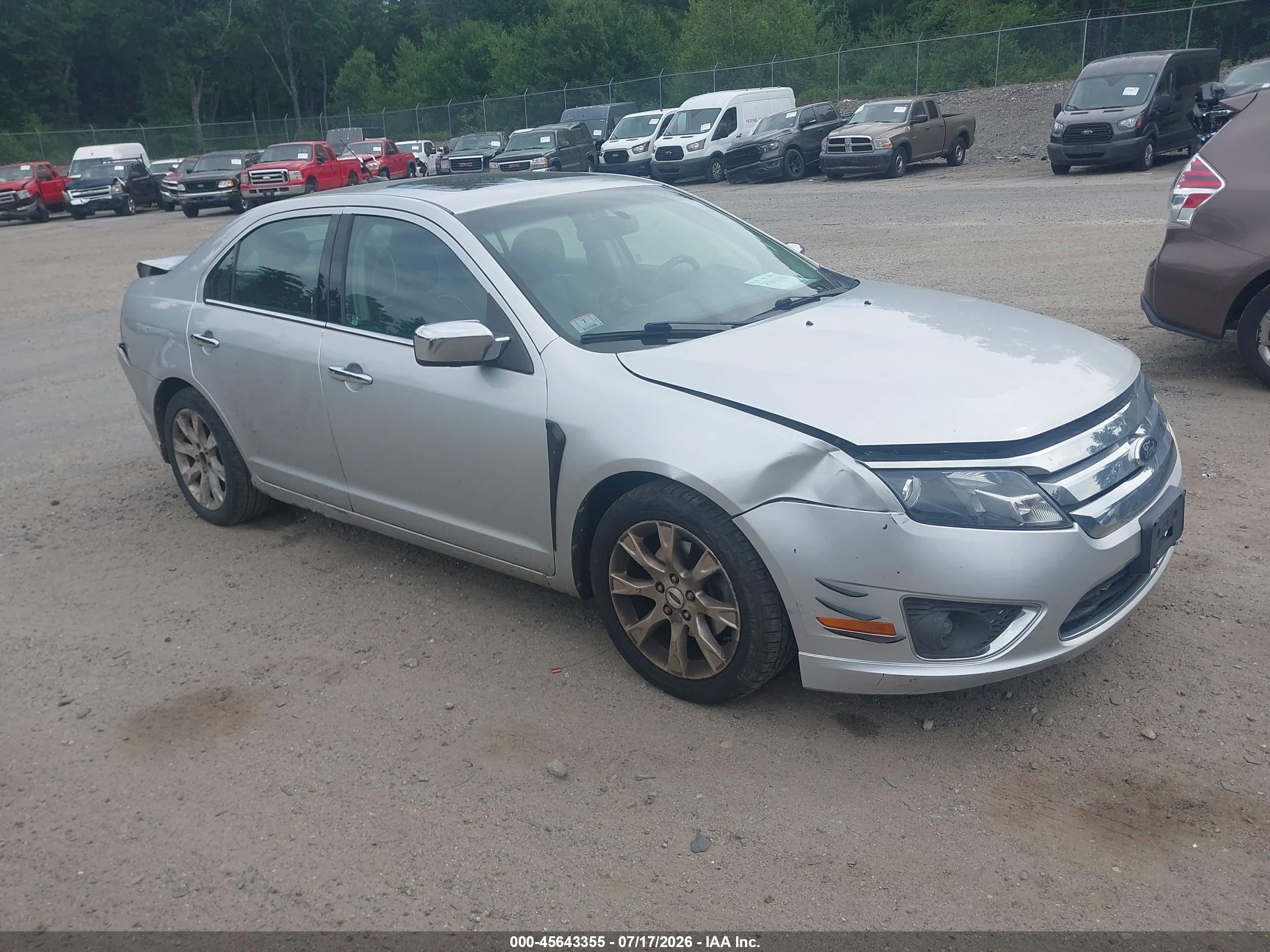 2011 Ford Fusion Sel Silver vin: 3FAHP0JA1BR182337