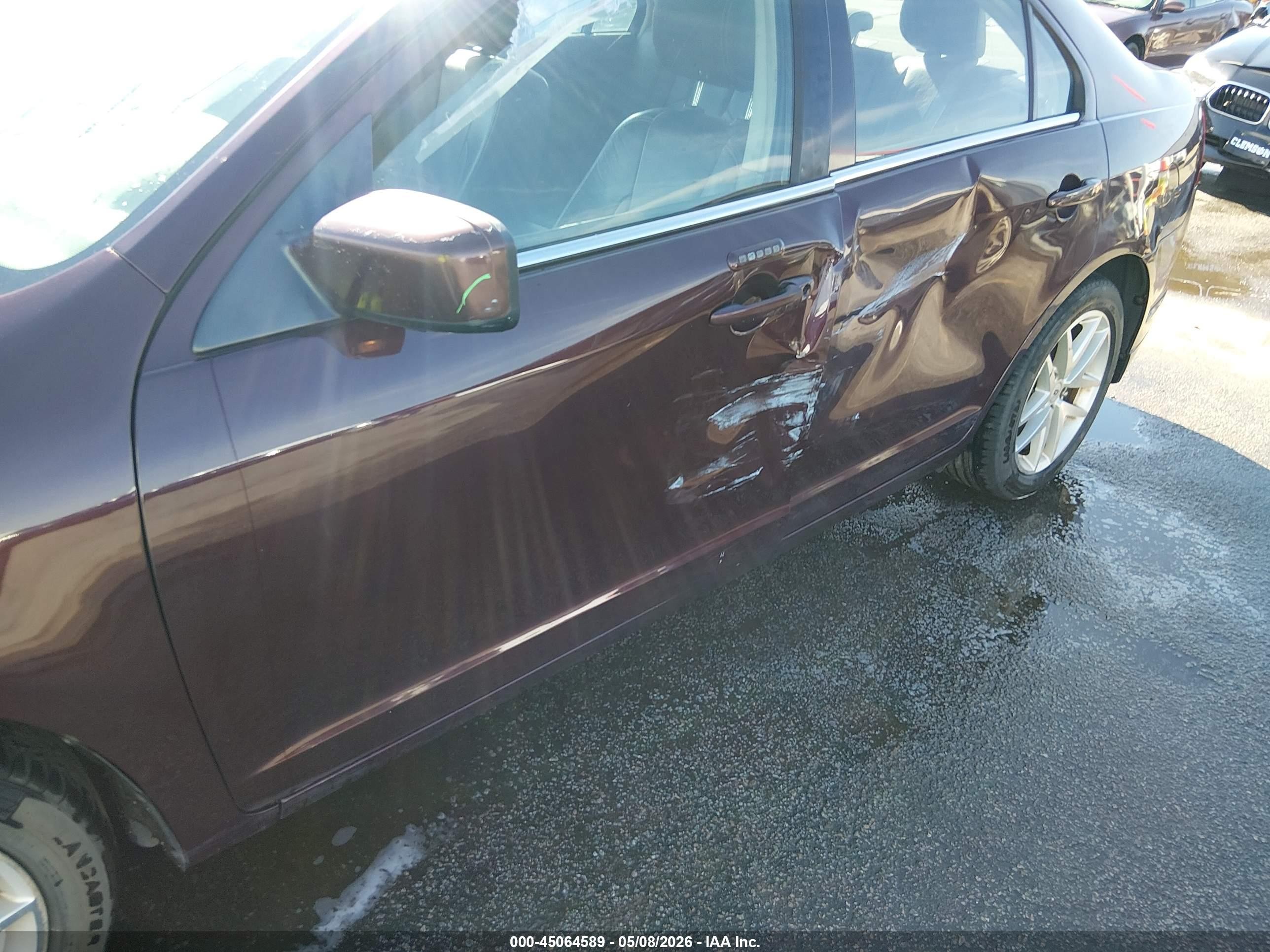 2011 Ford Fusion Sel Burgundy vin: 3FAHP0JA1BR243704