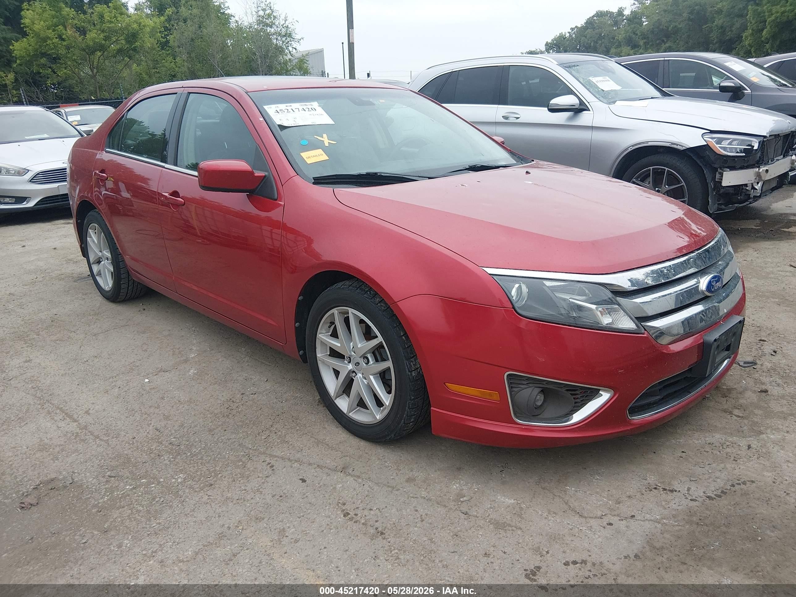 2011 Ford Fusion Sel Red vin: 3FAHP0JA1BR285824