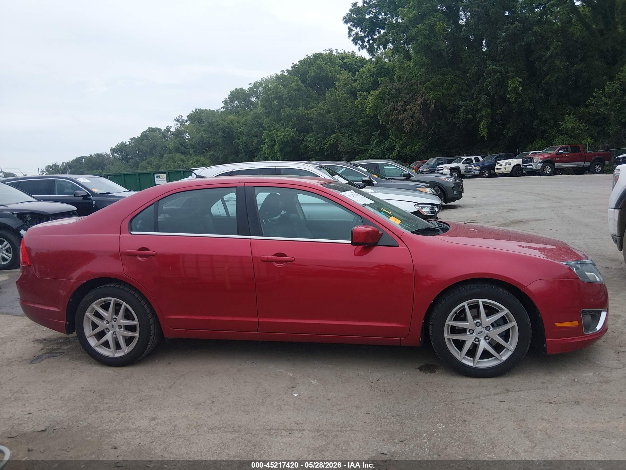 2011 Ford Fusion Sel Red vin: 3FAHP0JA1BR285824