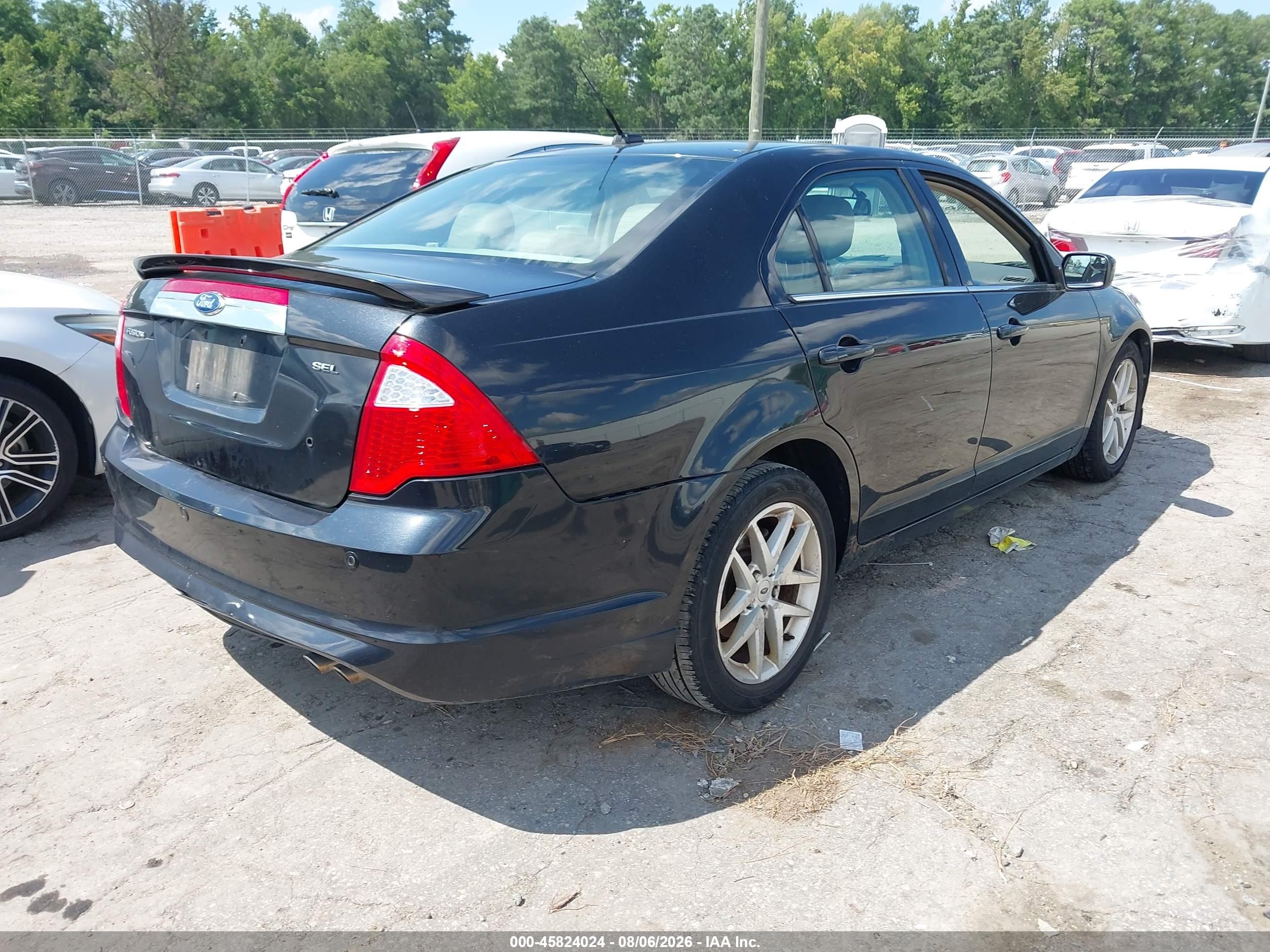 2011 Ford Fusion Sel Black vin: 3FAHP0JA1BR323889