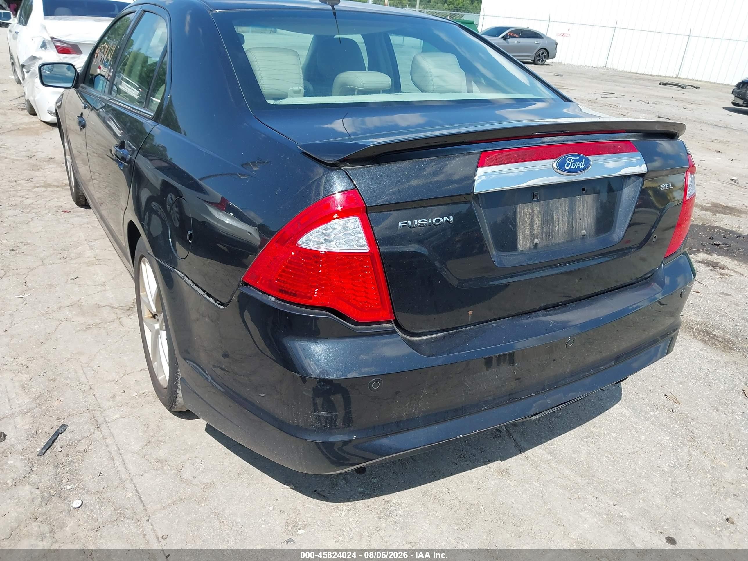 2011 Ford Fusion Sel Black vin: 3FAHP0JA1BR323889