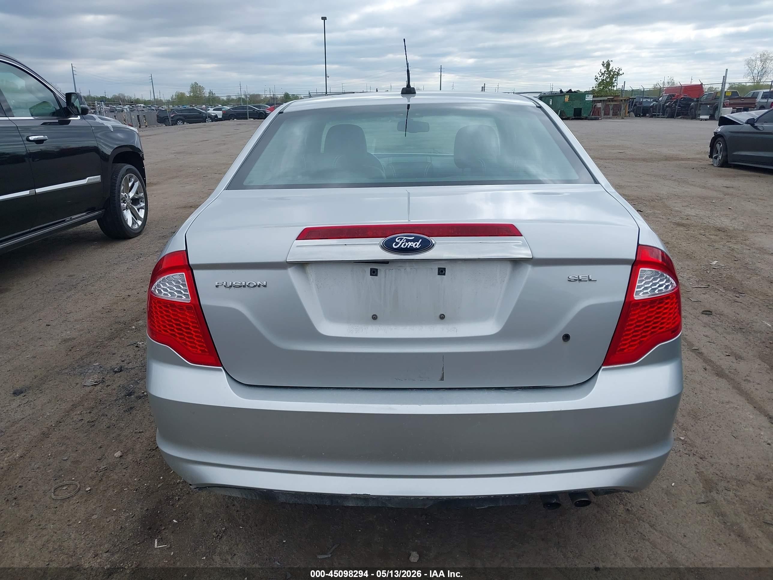 2010 Ford Fusion Sel Silver vin: 3FAHP0JA2AR275916