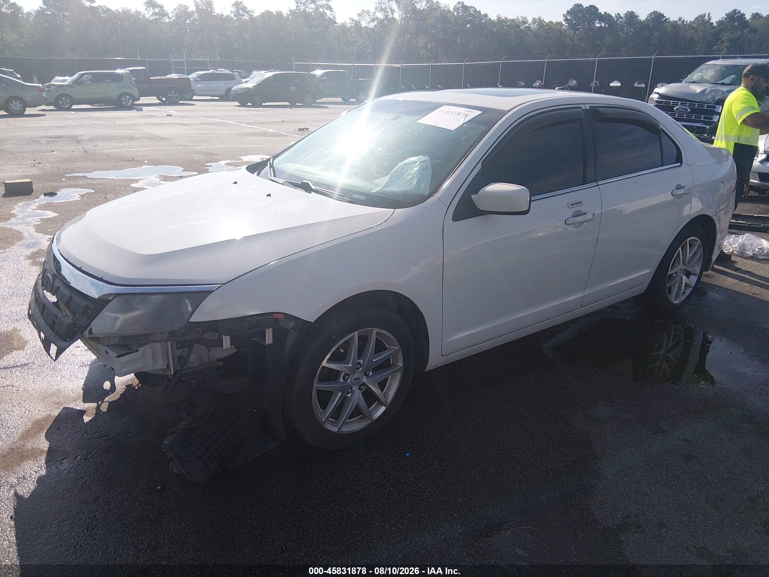 2010 Ford Fusion Sel White vin: 3FAHP0JA2AR340540