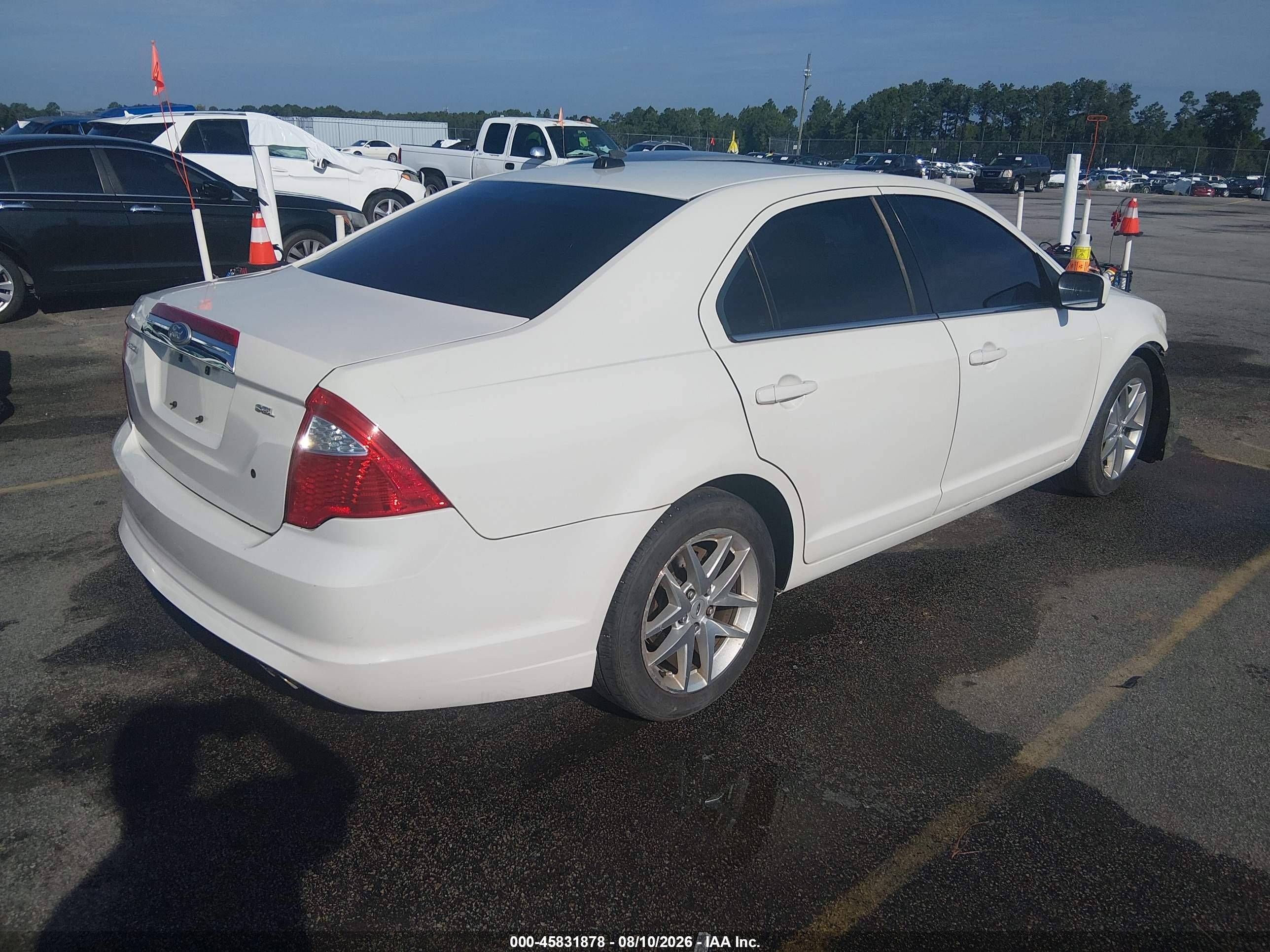 2010 Ford Fusion Sel White vin: 3FAHP0JA2AR340540