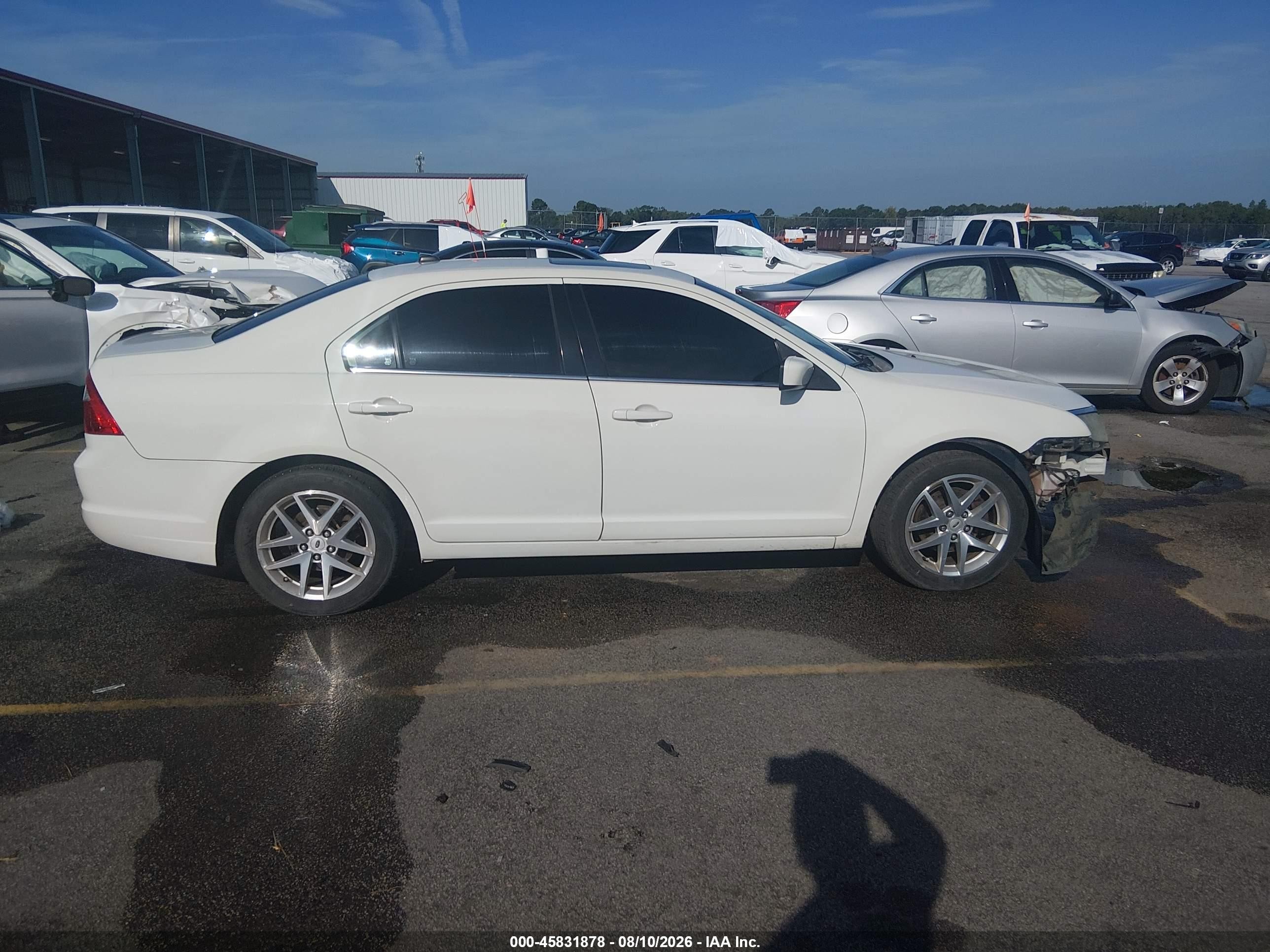 2010 Ford Fusion Sel White vin: 3FAHP0JA2AR340540