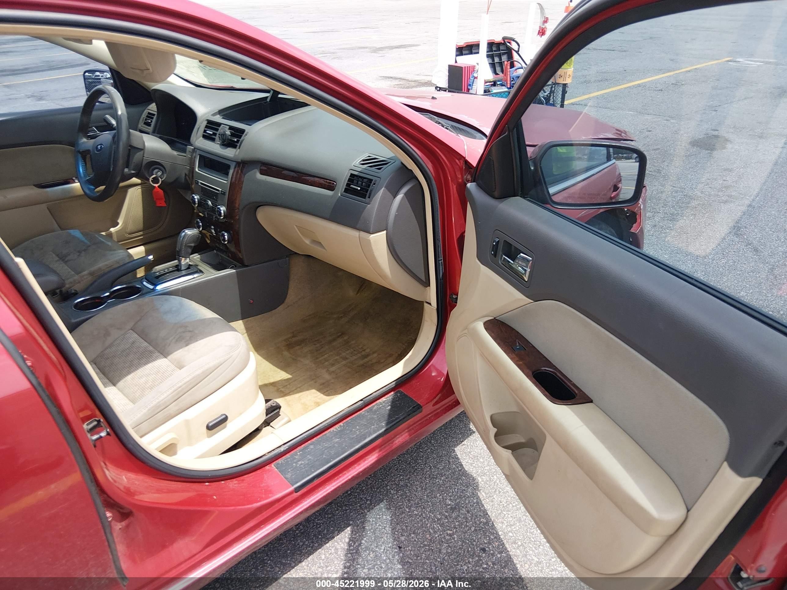 2010 Ford Fusion Sel Burgundy vin: 3FAHP0JA2AR378592