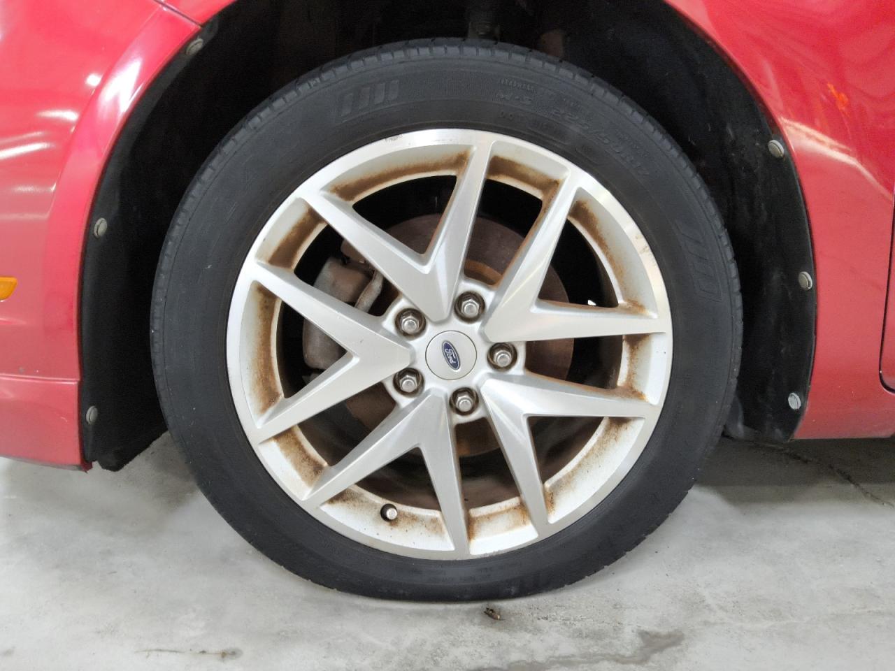 2010 Ford Fusion Sel Red vin: 3FAHP0JA2AR381203 Damage: Left Front Wheel, Curb Rash, > 12 Inches