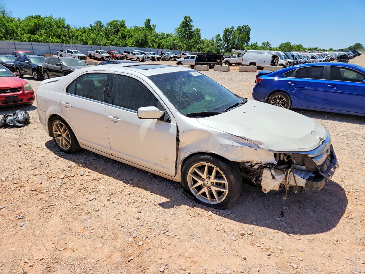 2010 Ford Fusion Sel White vin: 3FAHP0JA2AR409596
