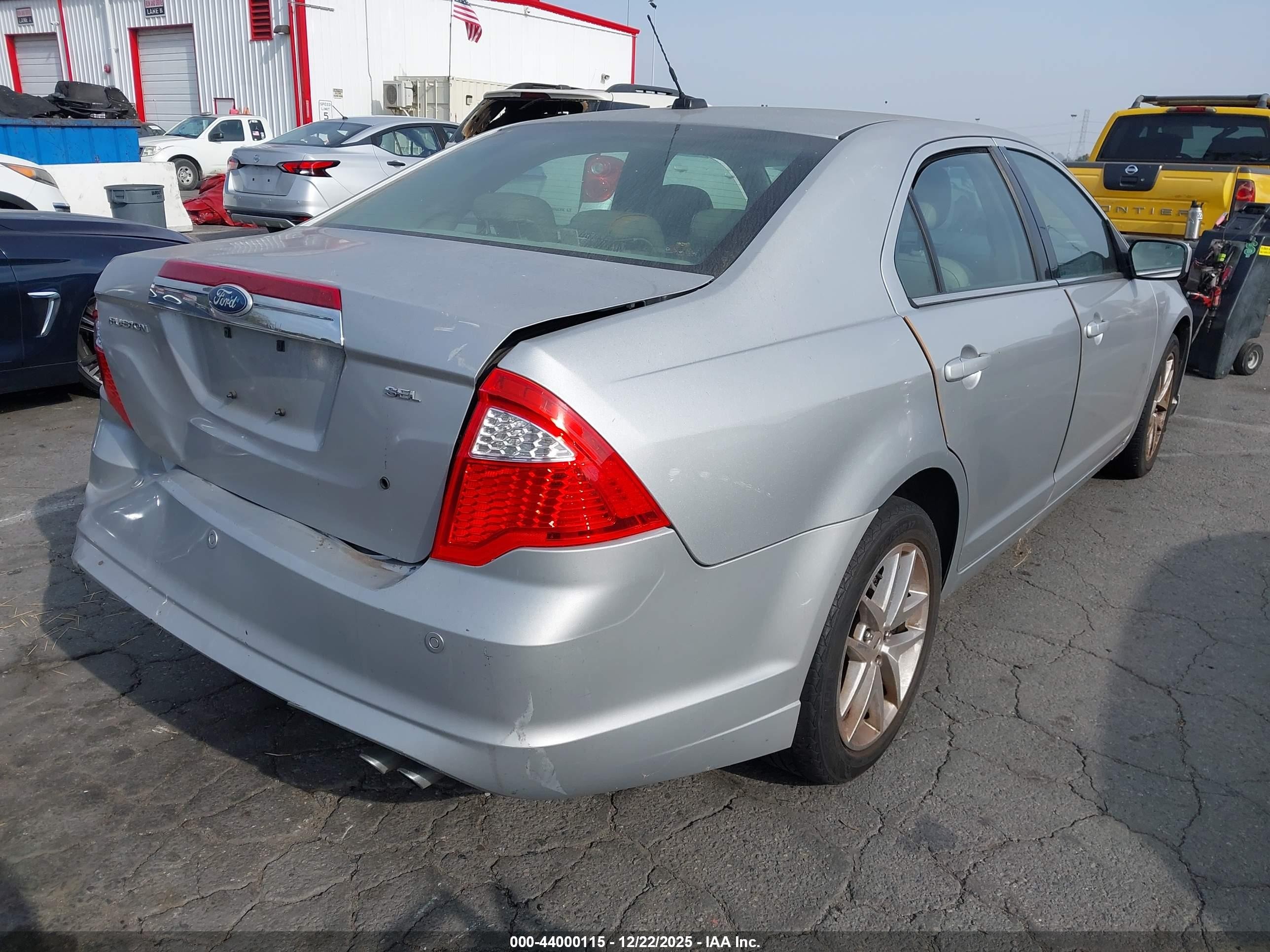 2010 Ford Fusion Sel Silver vin: 3FAHP0JA2AR429153