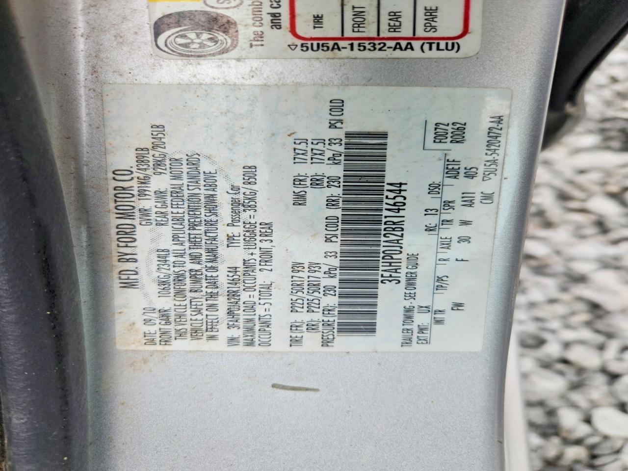 2011 Ford Fusion Sel Серебряный vin: 3FAHP0JA2BR146544
