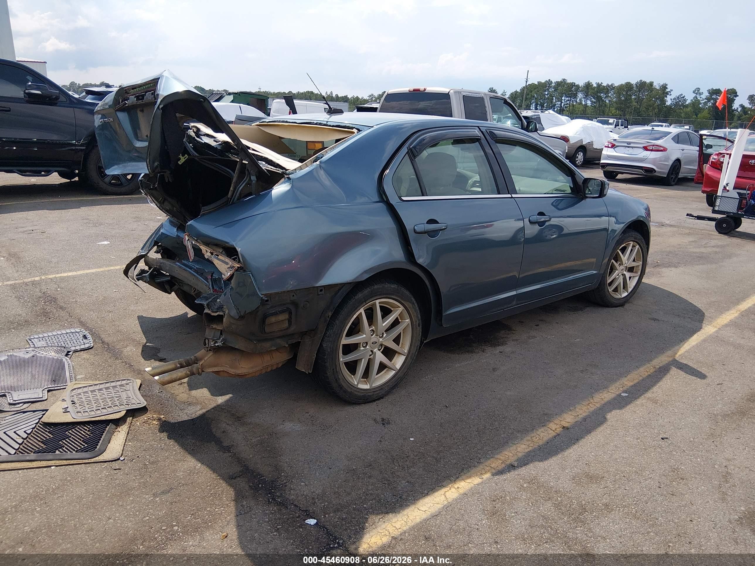 2011 Ford Fusion Sel Teal vin: 3FAHP0JA2BR237975