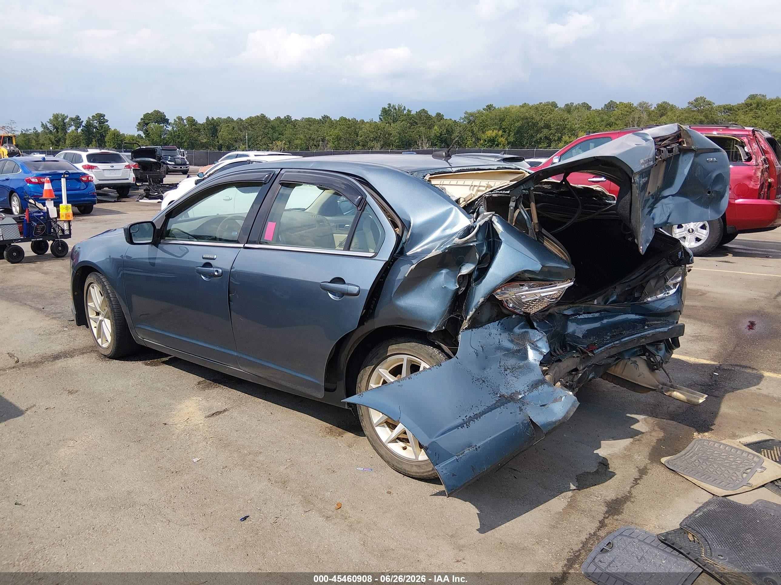 2011 Ford Fusion Sel Teal vin: 3FAHP0JA2BR237975