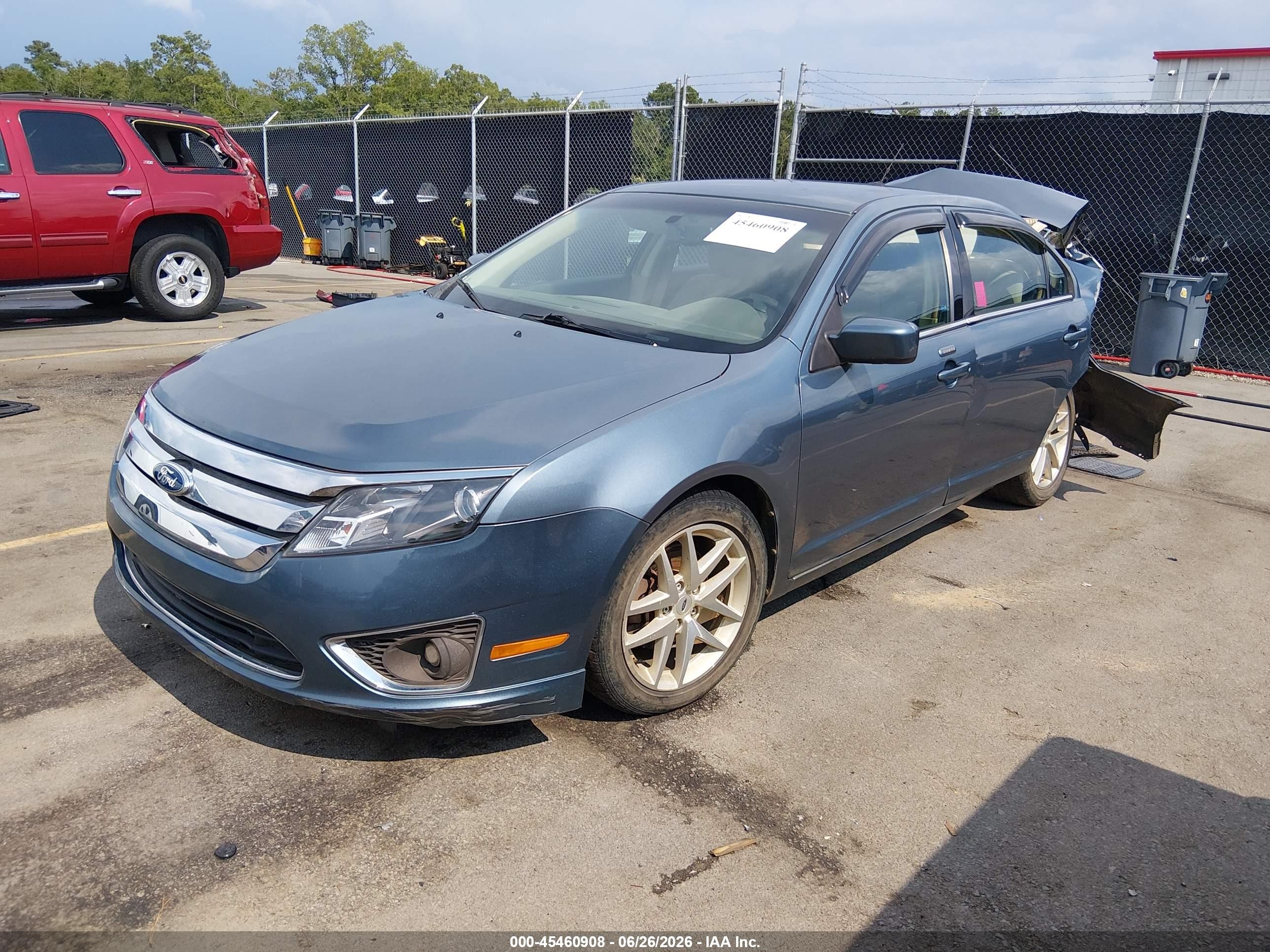2011 Ford Fusion Sel Teal vin: 3FAHP0JA2BR237975
