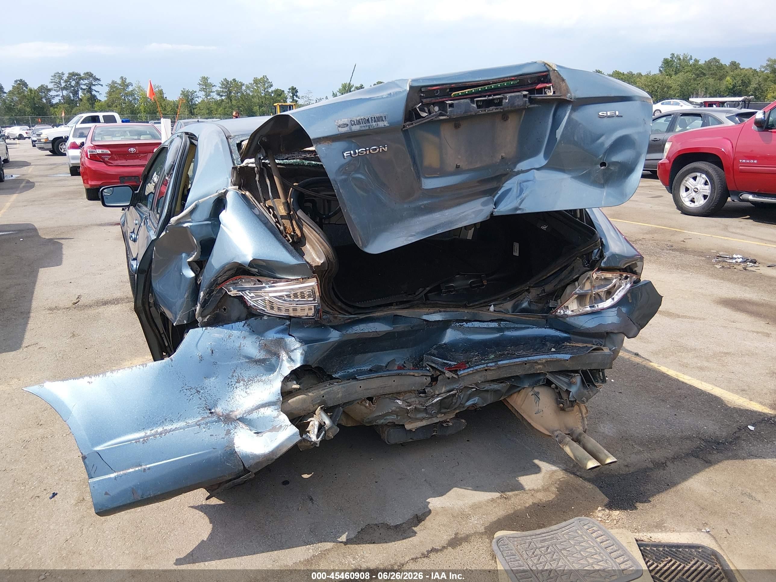 2011 Ford Fusion Sel Teal vin: 3FAHP0JA2BR237975