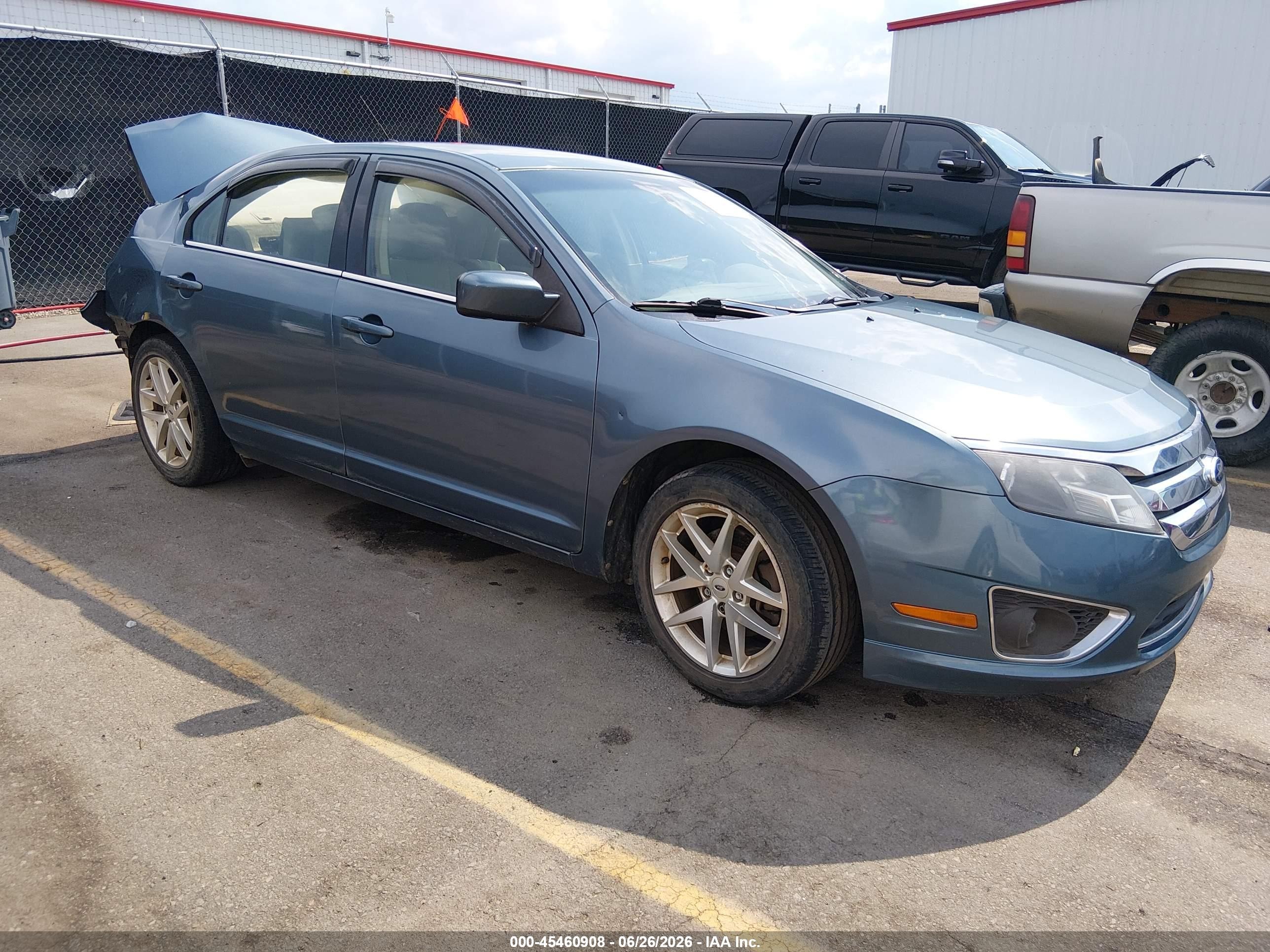 2011 Ford Fusion Sel Teal vin: 3FAHP0JA2BR237975