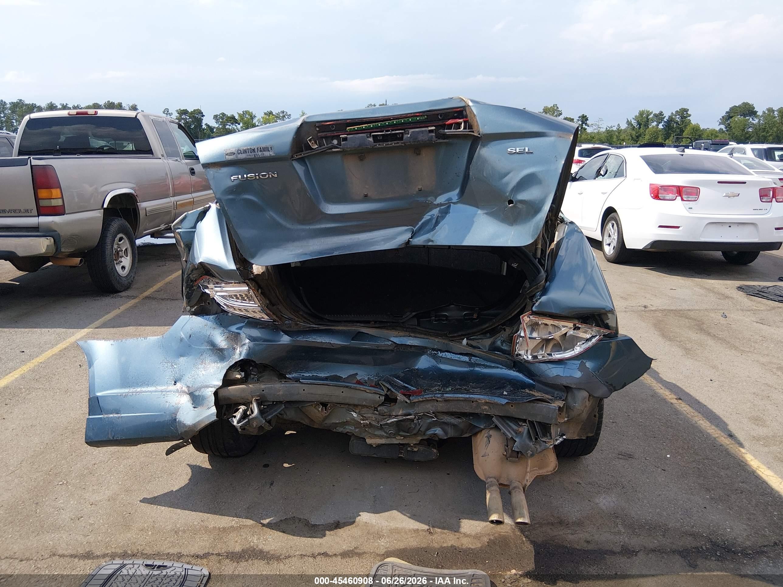 2011 Ford Fusion Sel Teal vin: 3FAHP0JA2BR237975