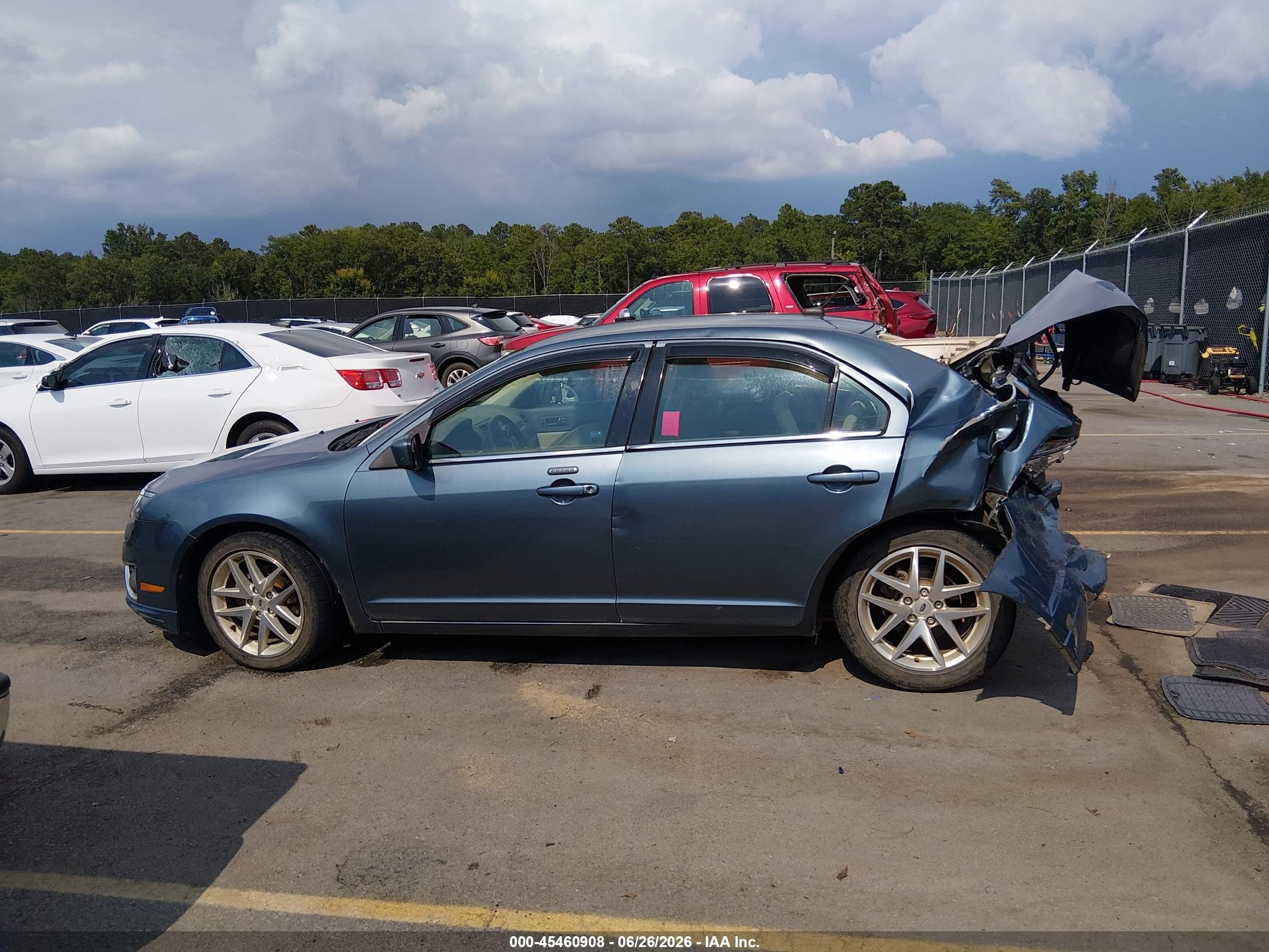 2011 Ford Fusion Sel Teal vin: 3FAHP0JA2BR237975
