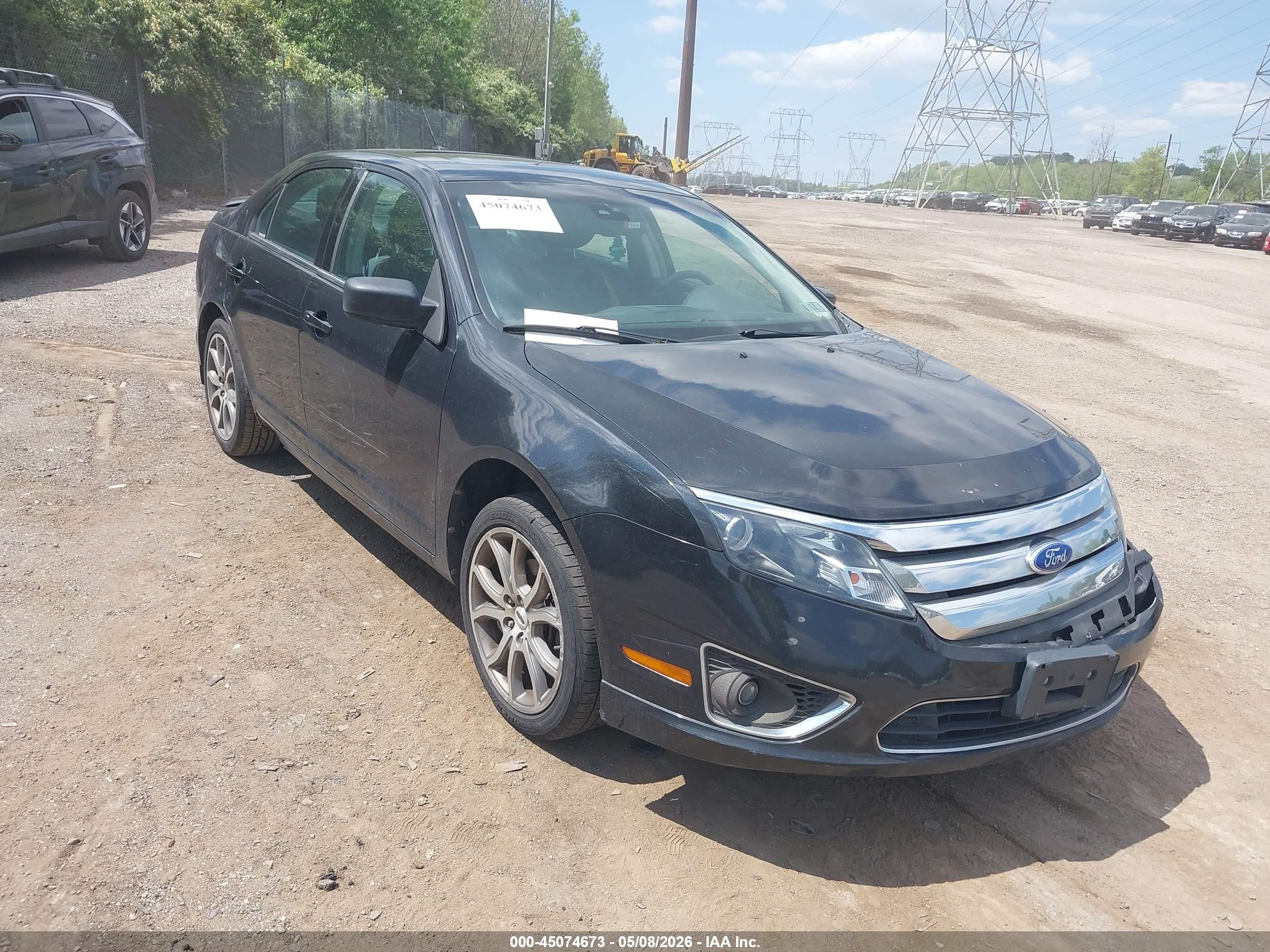 2011 Ford Fusion Sel Черный vin: 3FAHP0JA2BR299313