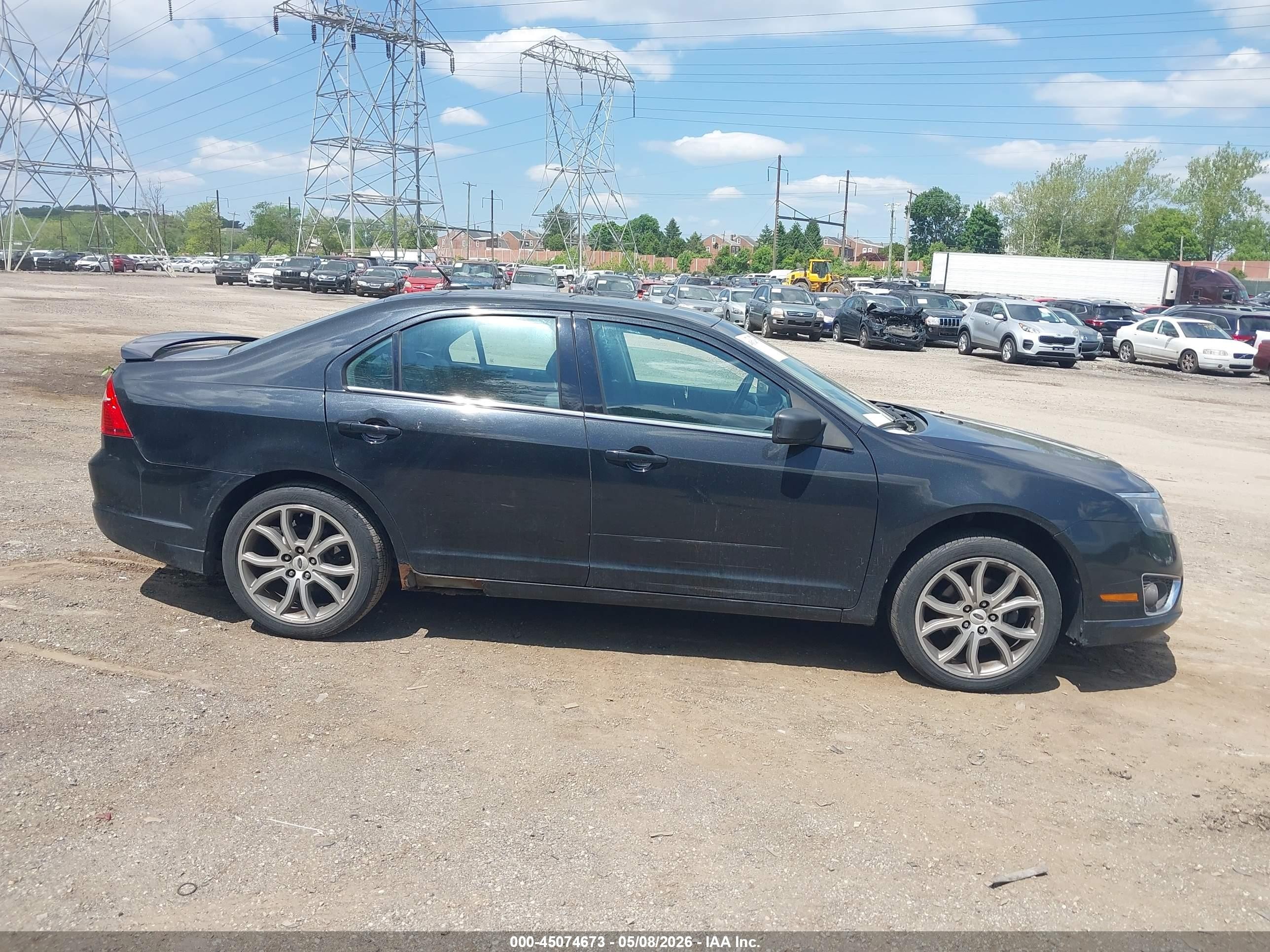 2011 Ford Fusion Sel Черный vin: 3FAHP0JA2BR299313