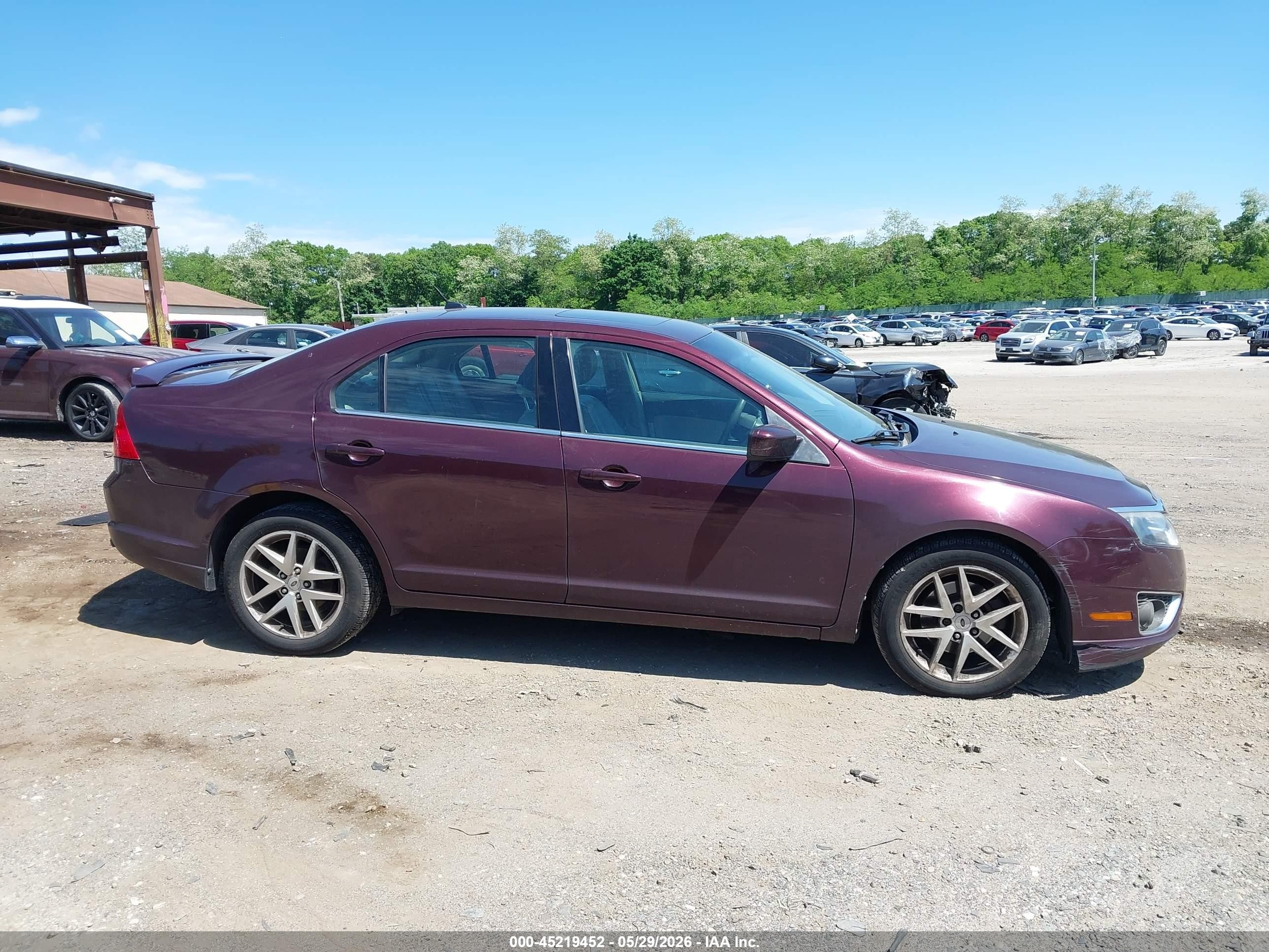 2011 Ford Fusion Sel Maroon vin: 3FAHP0JA2BR323898