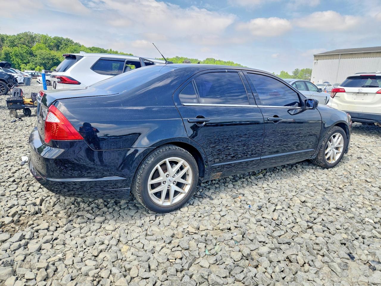 2012 Ford Fusion Sel Черный vin: 3FAHP0JA2CR147937