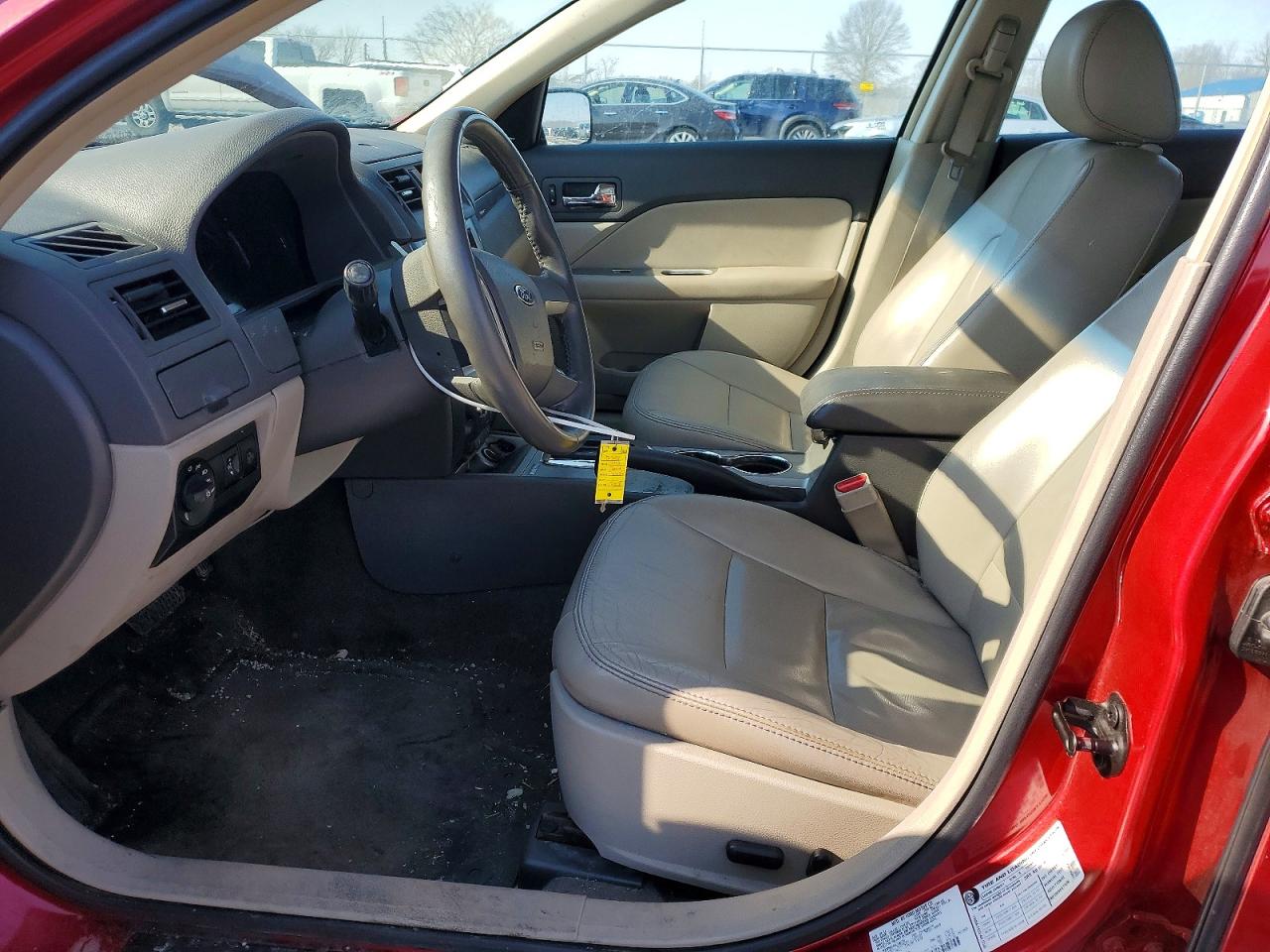 2012 Ford Fusion Sel Red vin: 3FAHP0JA2CR180937