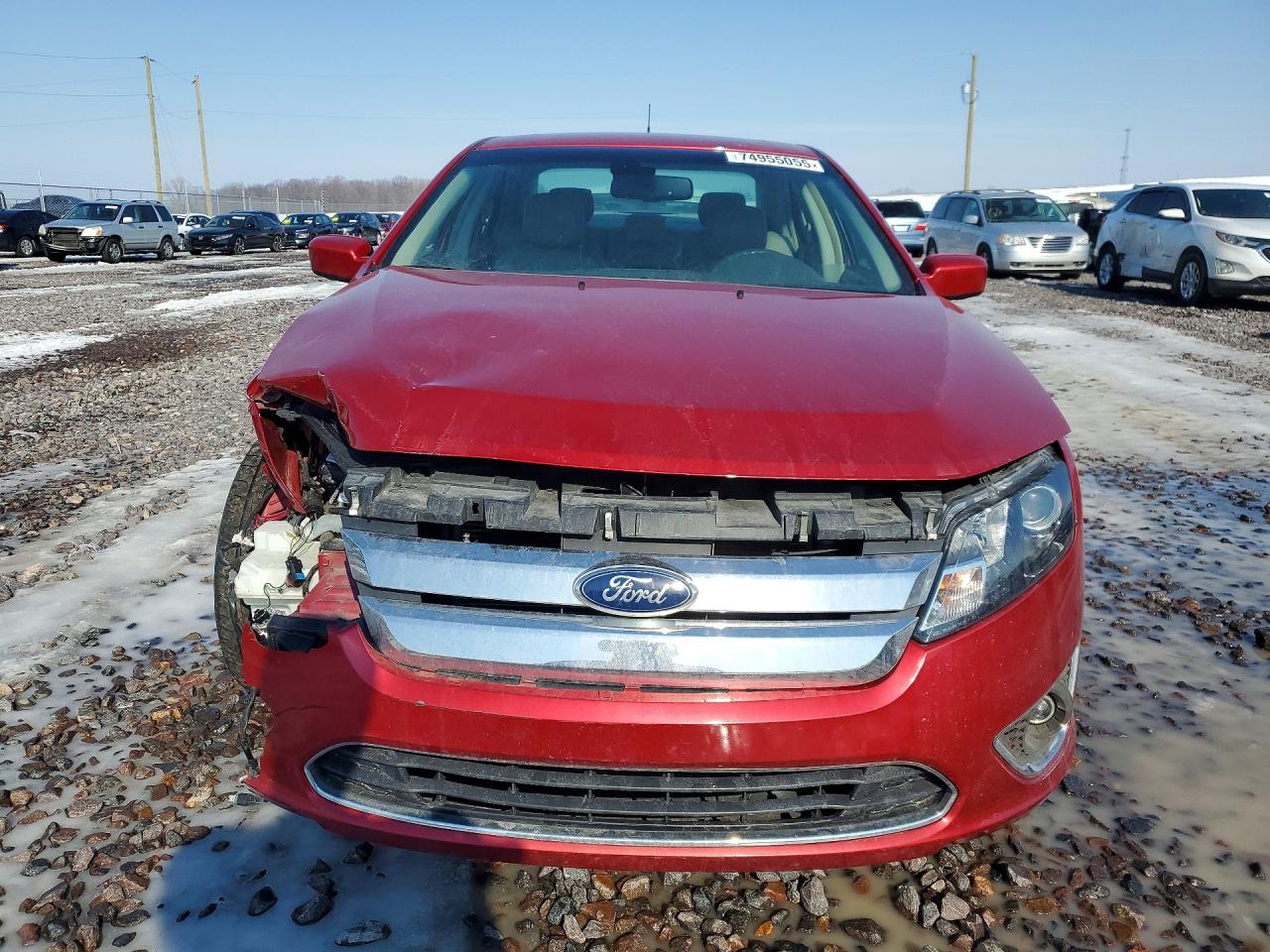 2012 Ford Fusion Sel Red vin: 3FAHP0JA2CR180937