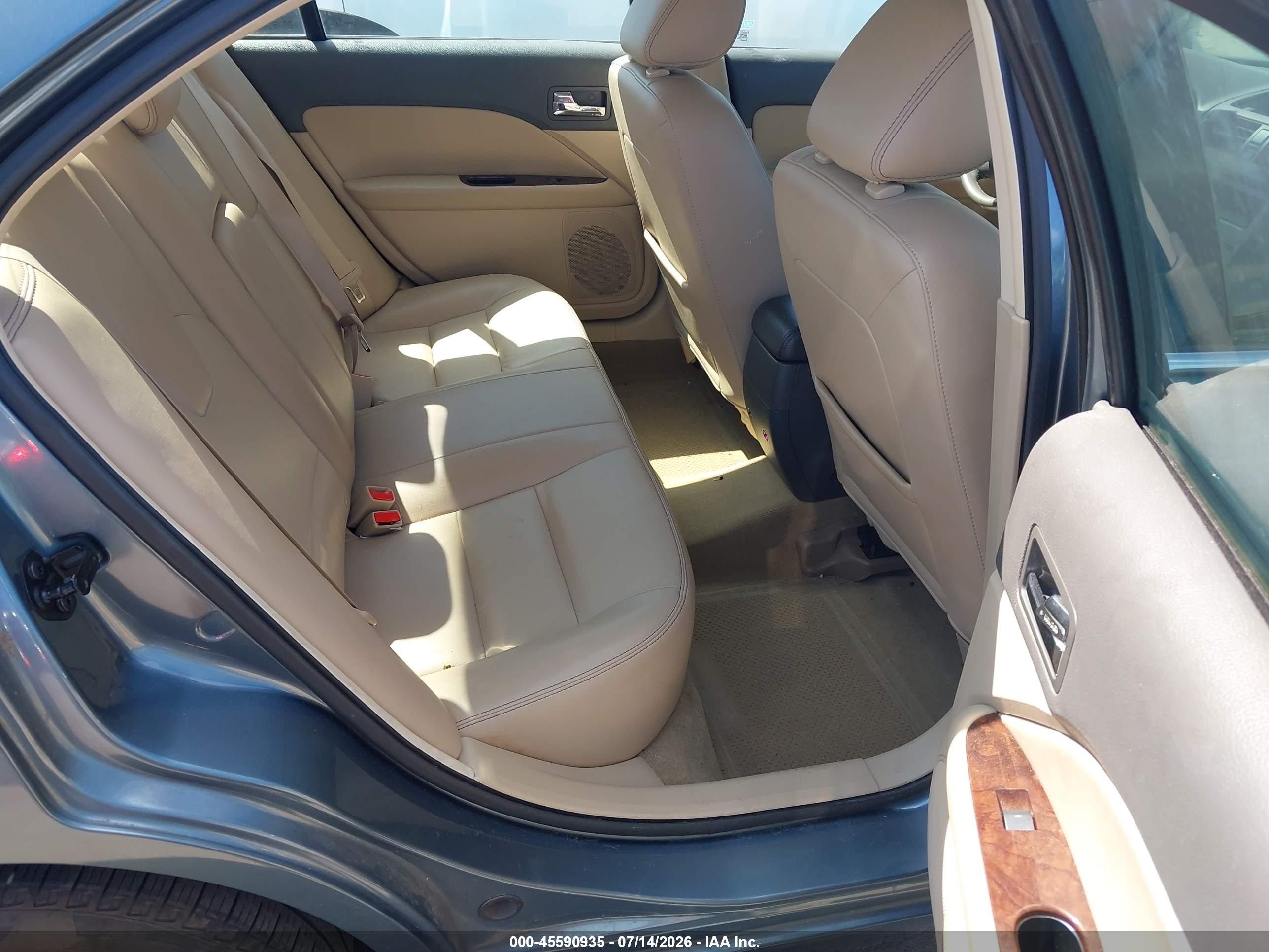 2012 Ford Fusion Sel Teal vin: 3FAHP0JA2CR184633