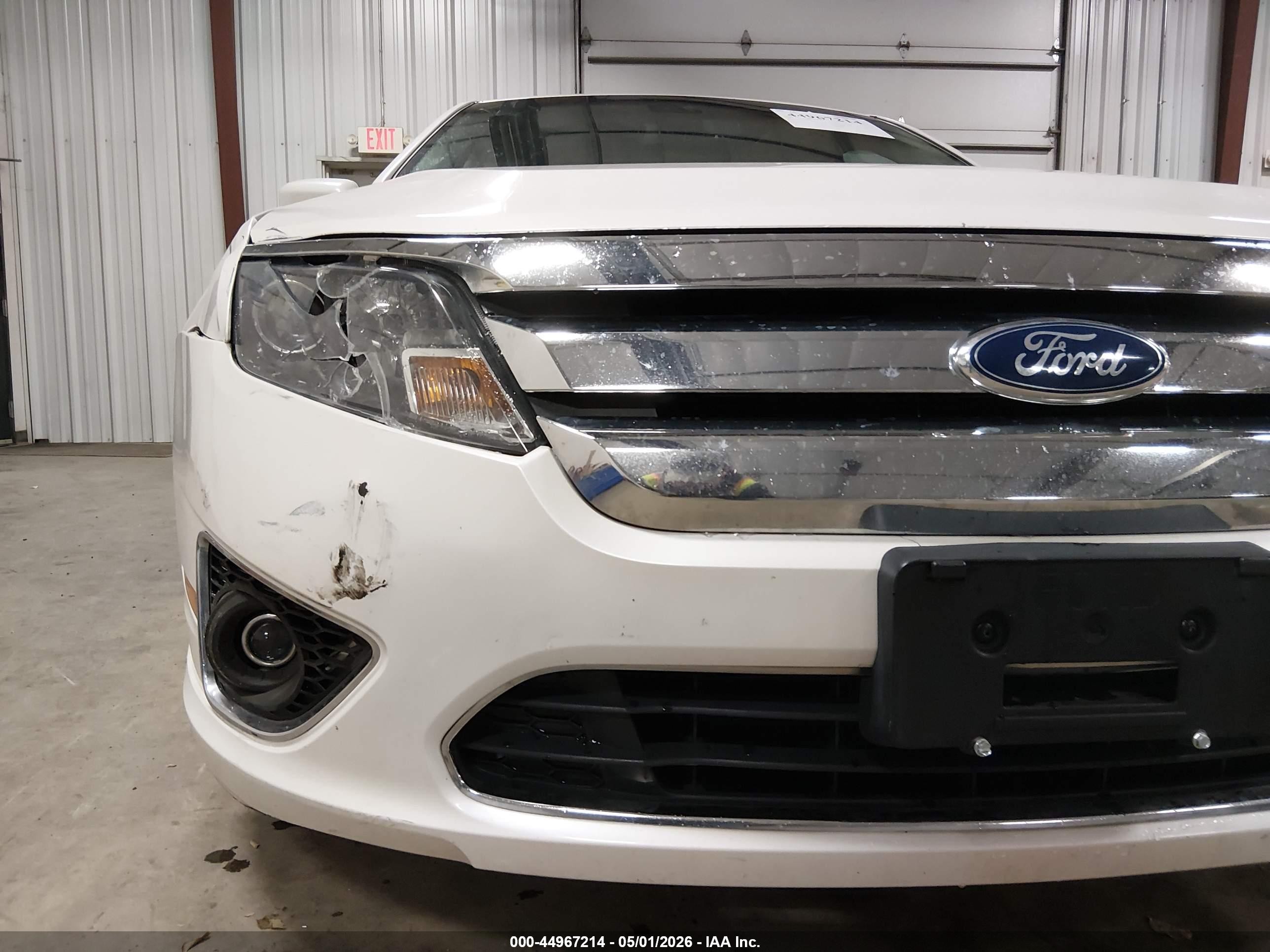 2012 Ford Fusion Sel White vin: 3FAHP0JA2CR198354