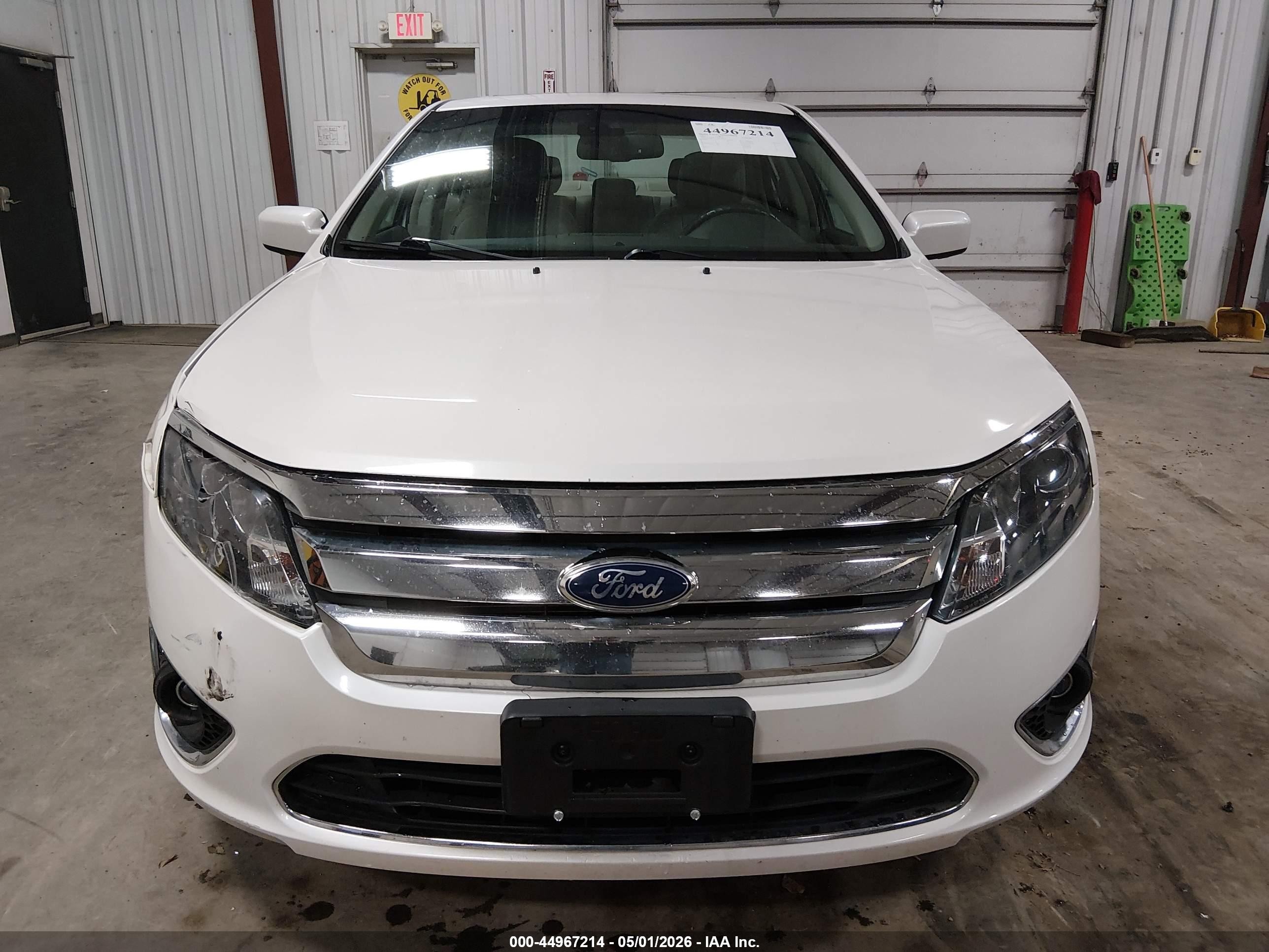 2012 Ford Fusion Sel White vin: 3FAHP0JA2CR198354