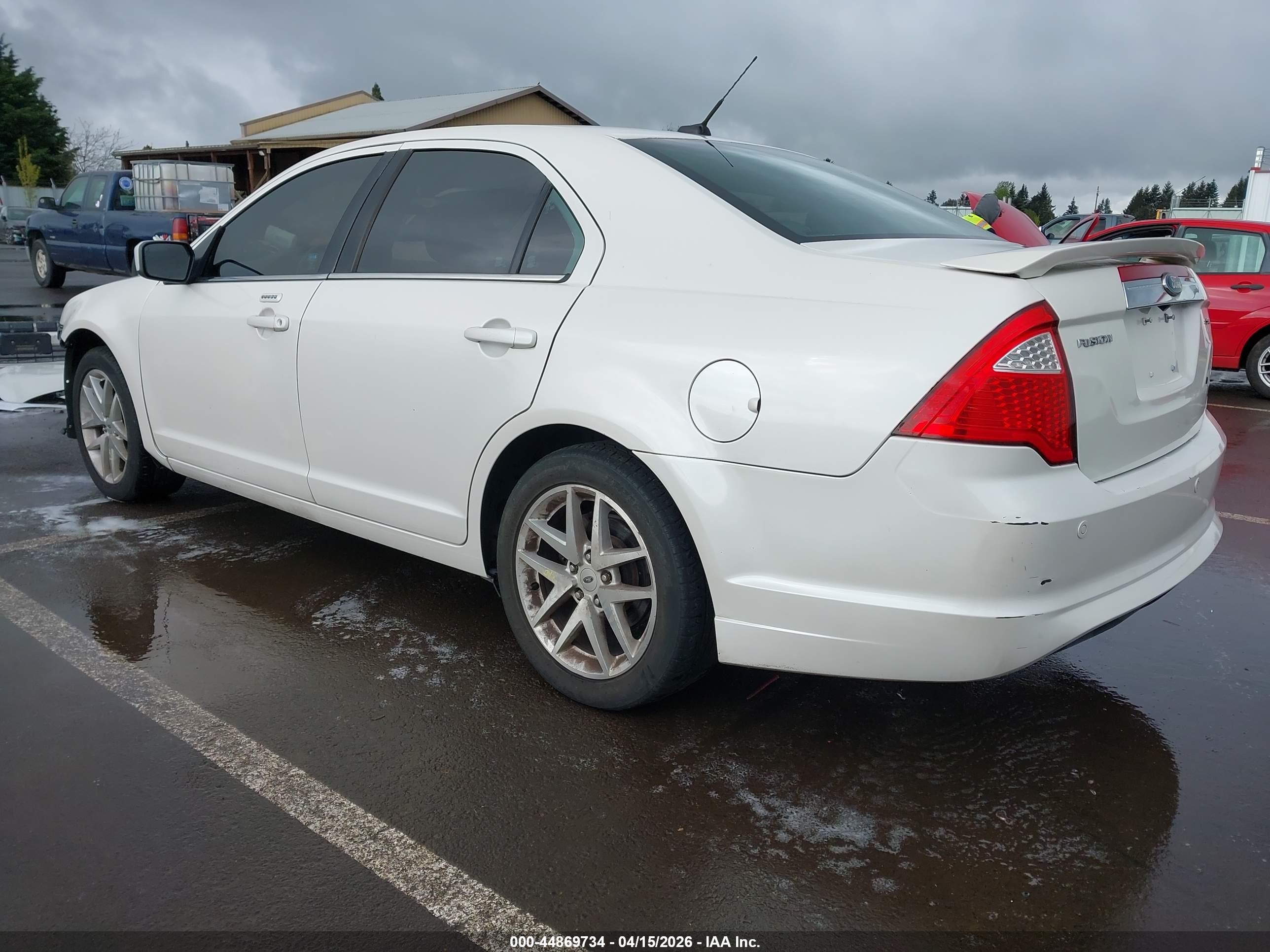 2012 Ford Fusion Sel Белый vin: 3FAHP0JA2CR199410
