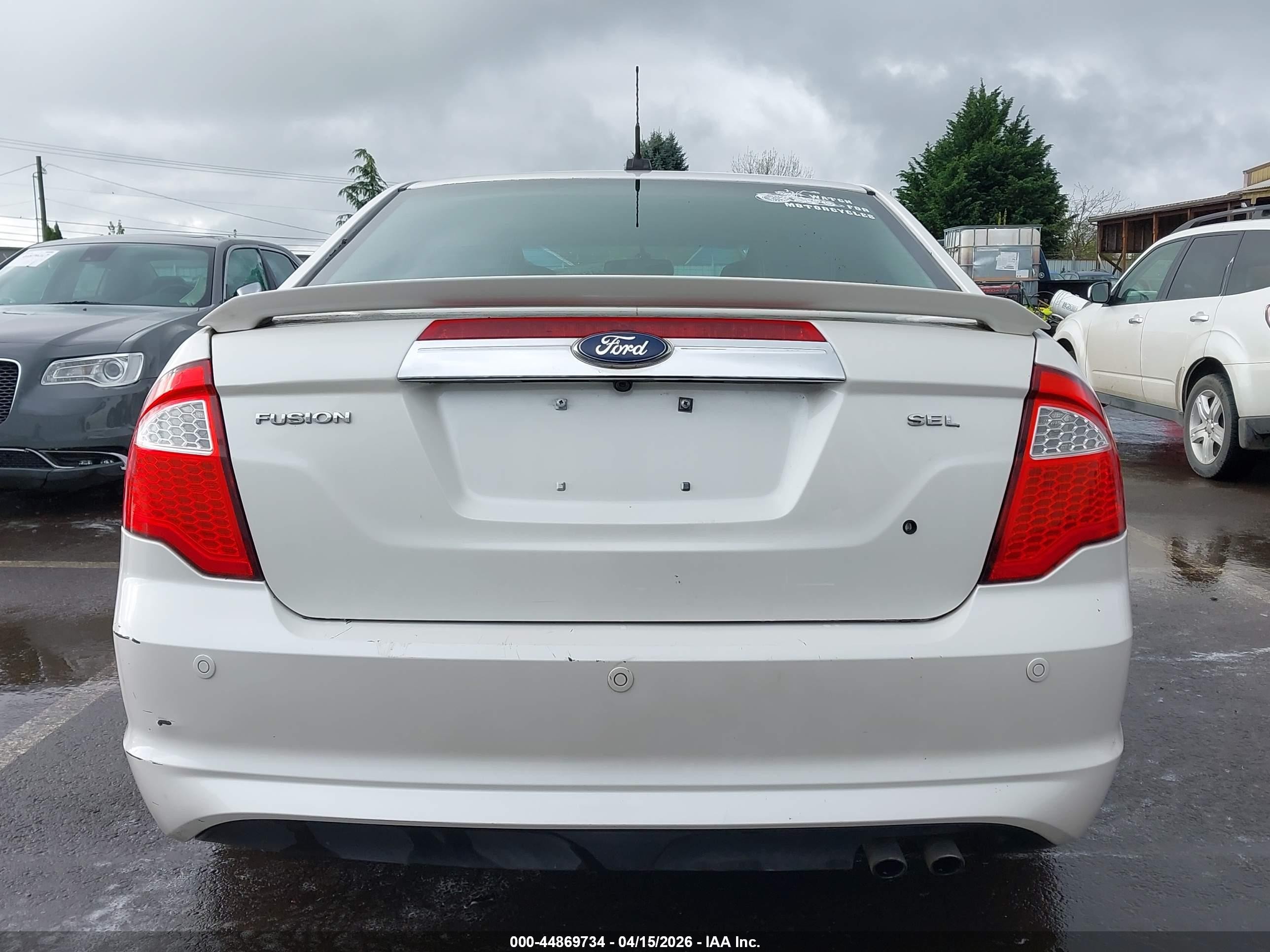 2012 Ford Fusion Sel Белый vin: 3FAHP0JA2CR199410