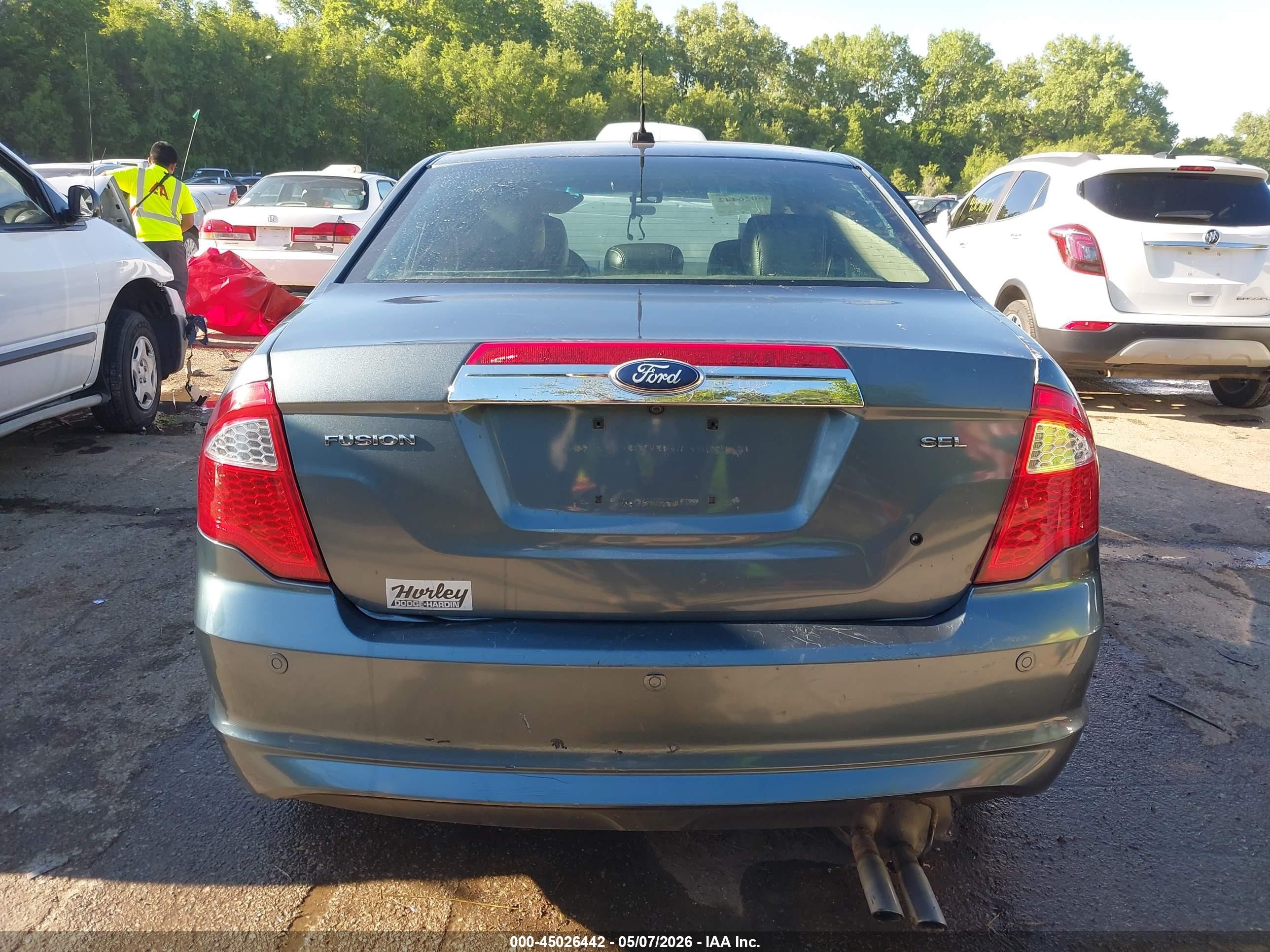 2012 Ford Fusion Sel Teal vin: 3FAHP0JA2CR236665