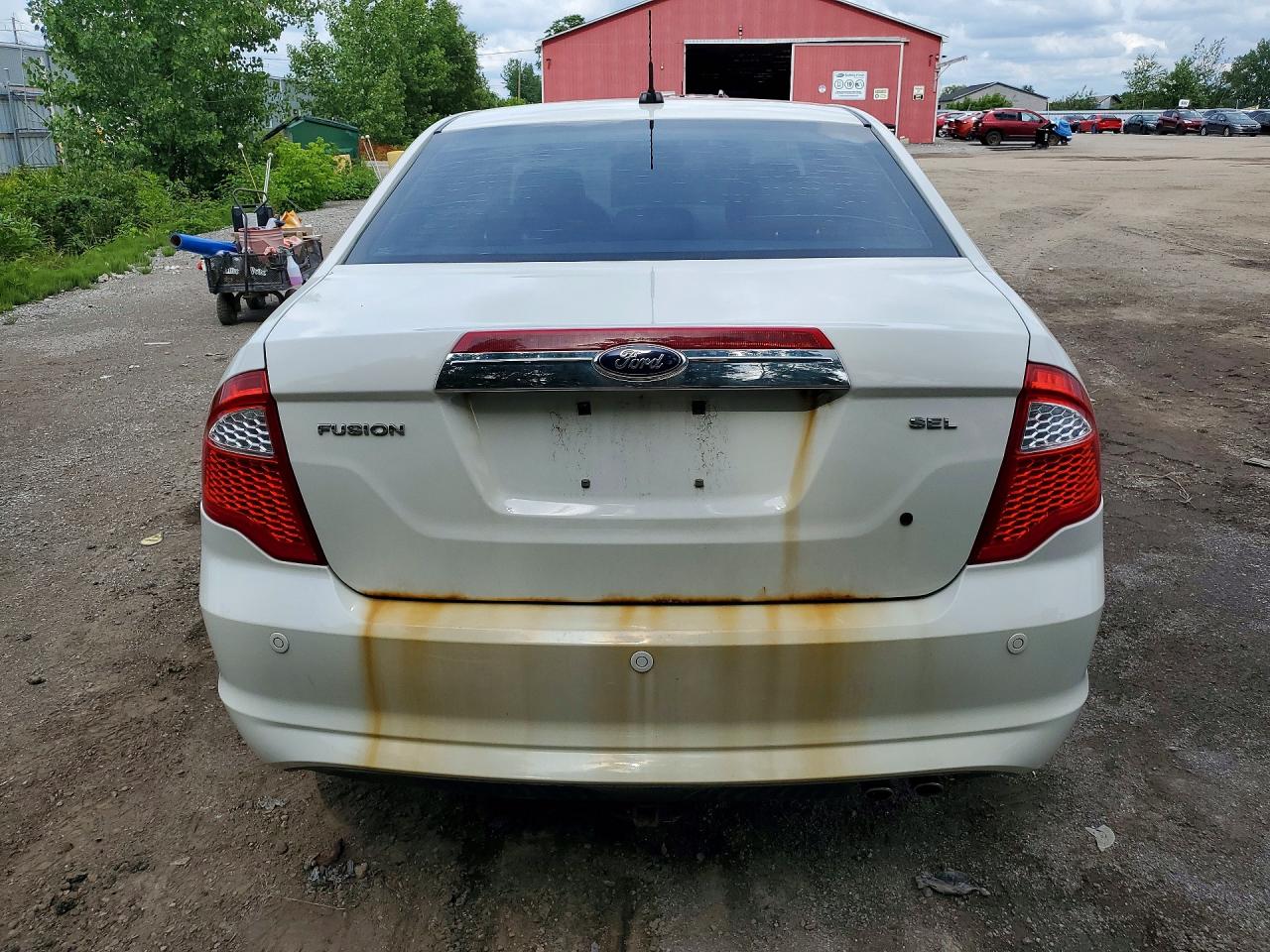 2012 Ford Fusion Sel White vin: 3FAHP0JA2CR358099
