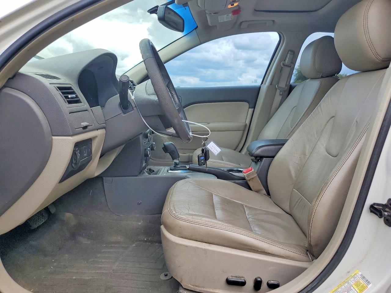 2012 Ford Fusion Sel White vin: 3FAHP0JA2CR358099