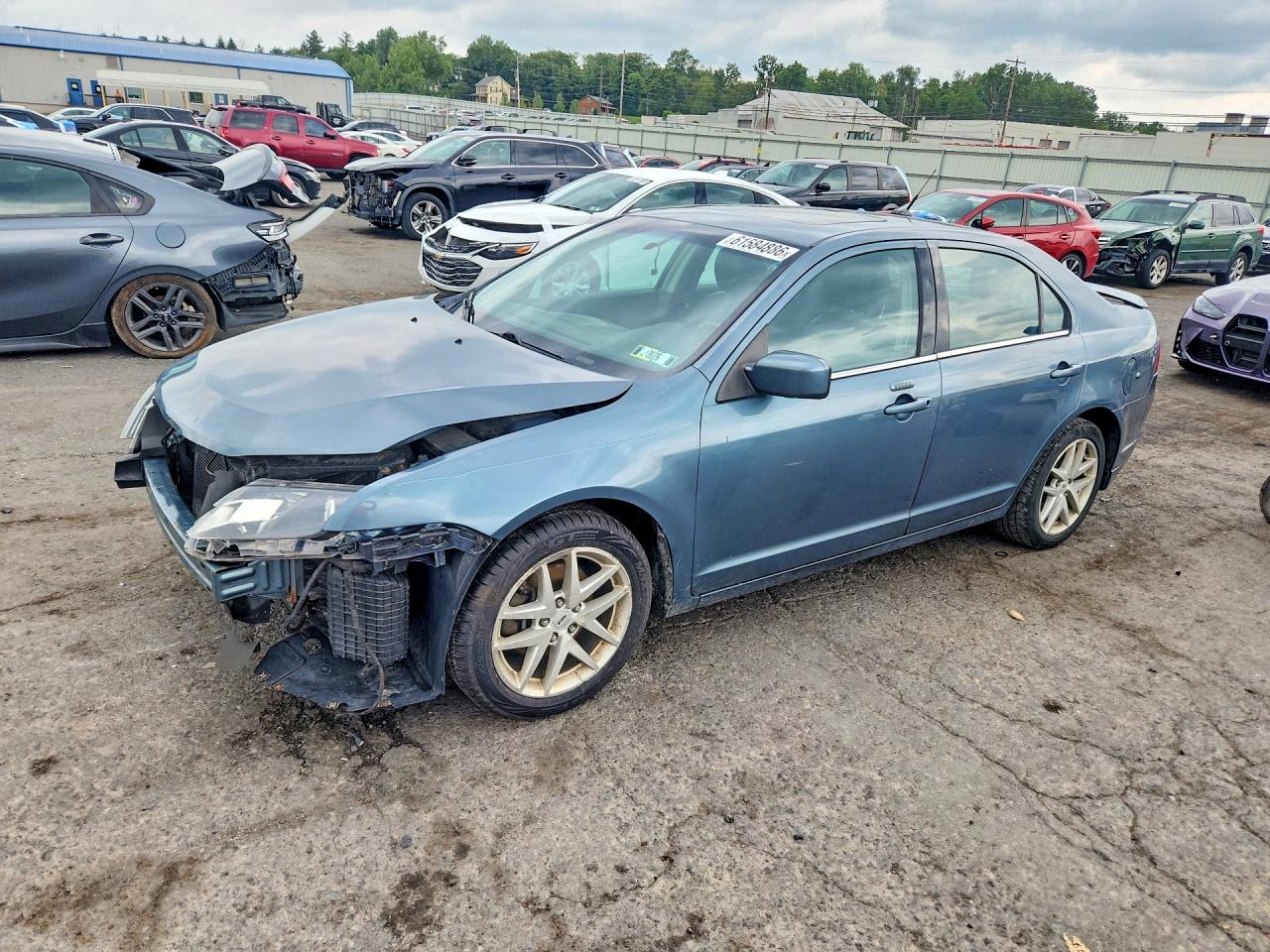 2012 Ford Fusion Sel Blue vin: 3FAHP0JA2CR371385