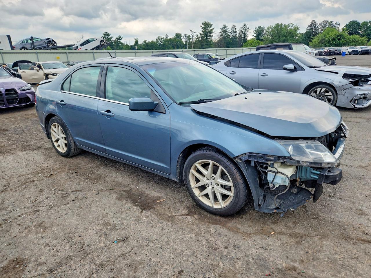 2012 Ford Fusion Sel Blue vin: 3FAHP0JA2CR371385