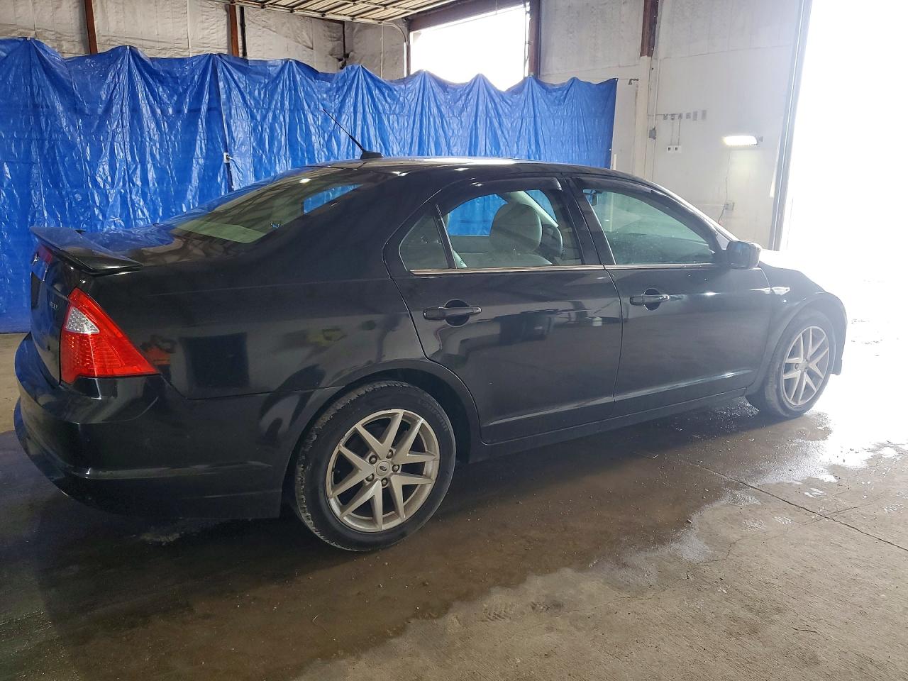 2012 Ford Fusion Black vin: 3FAHP0JA2CR374156