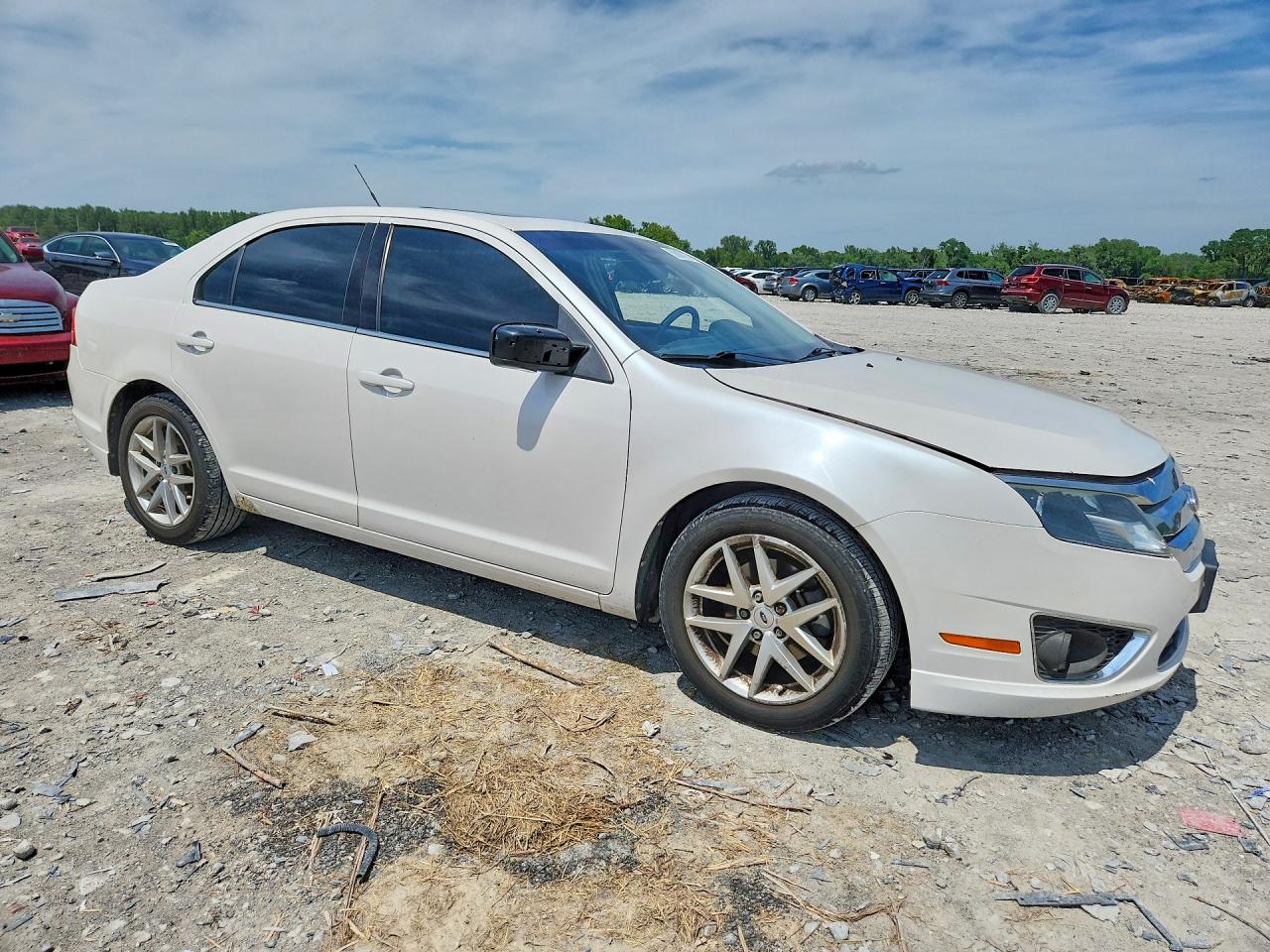 2012 Ford Fusion Sel White vin: 3FAHP0JA2CR376005