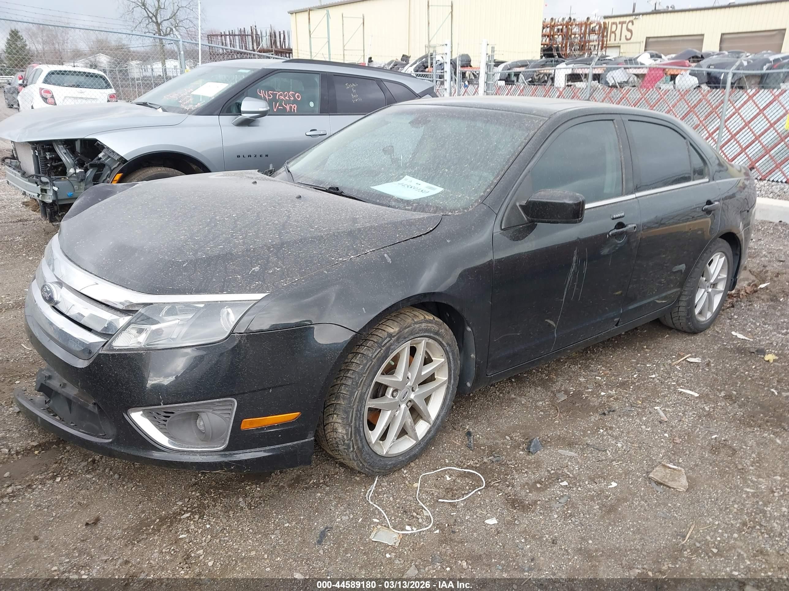 2012 Ford Fusion Sel Black vin: 3FAHP0JA2CR394178