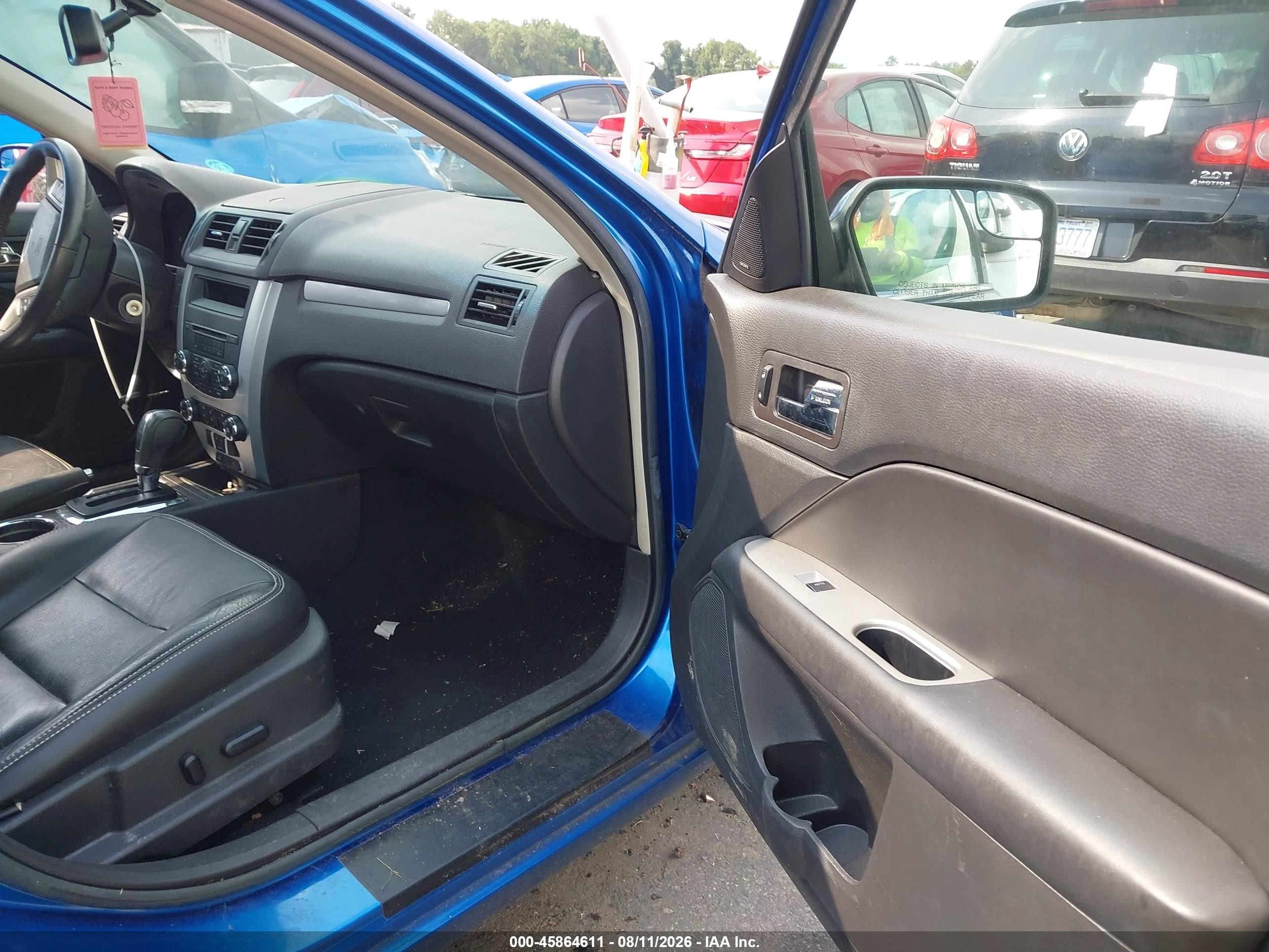 2012 Ford Fusion Sel Blue vin: 3FAHP0JA2CR404918